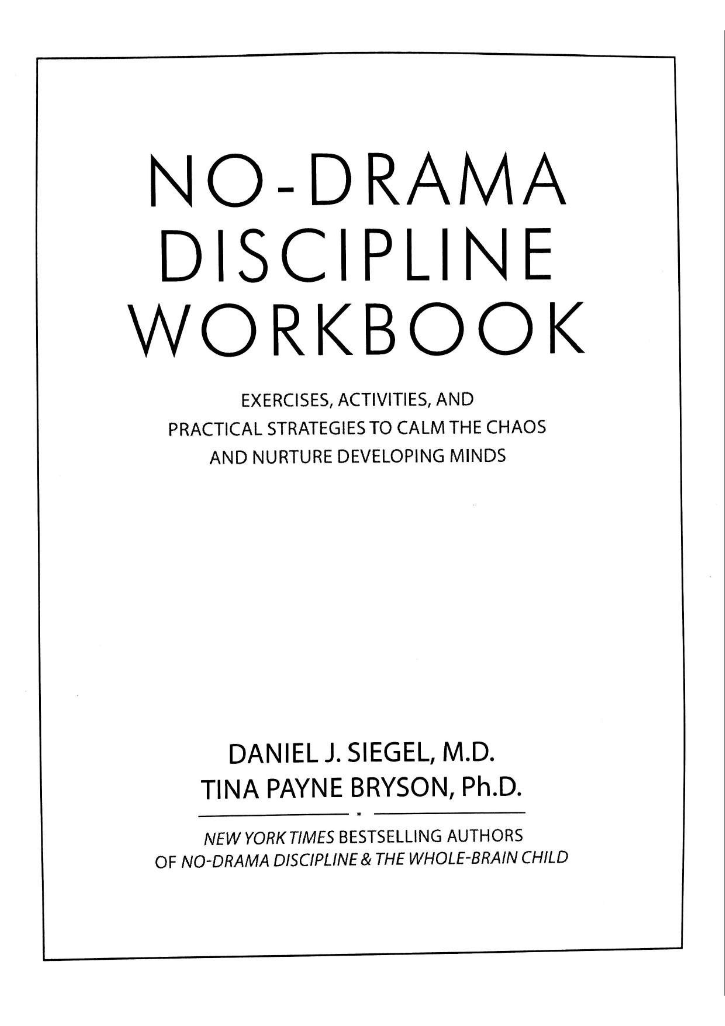 No-Drama Discipline Workbook sayfa 2