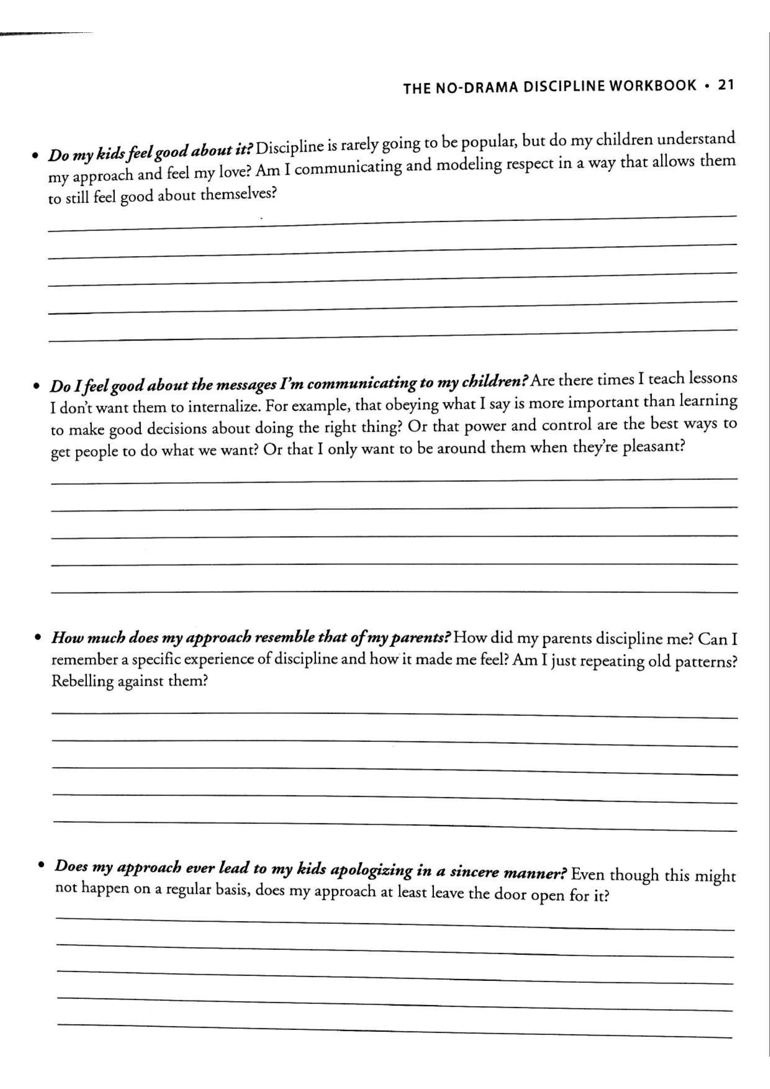 No-Drama Discipline Workbook sayfa 28
