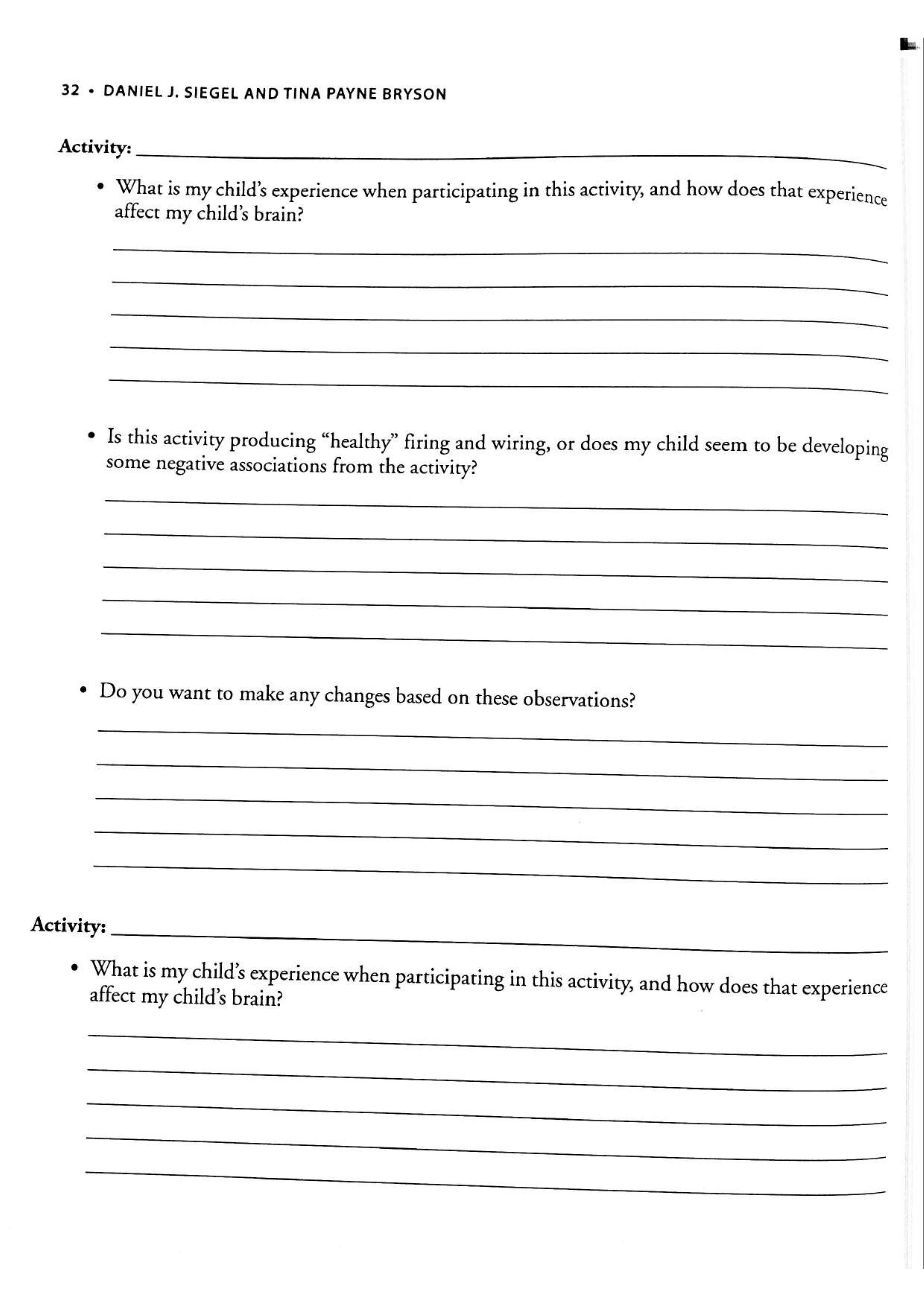 No-Drama Discipline Workbook sayfa 39