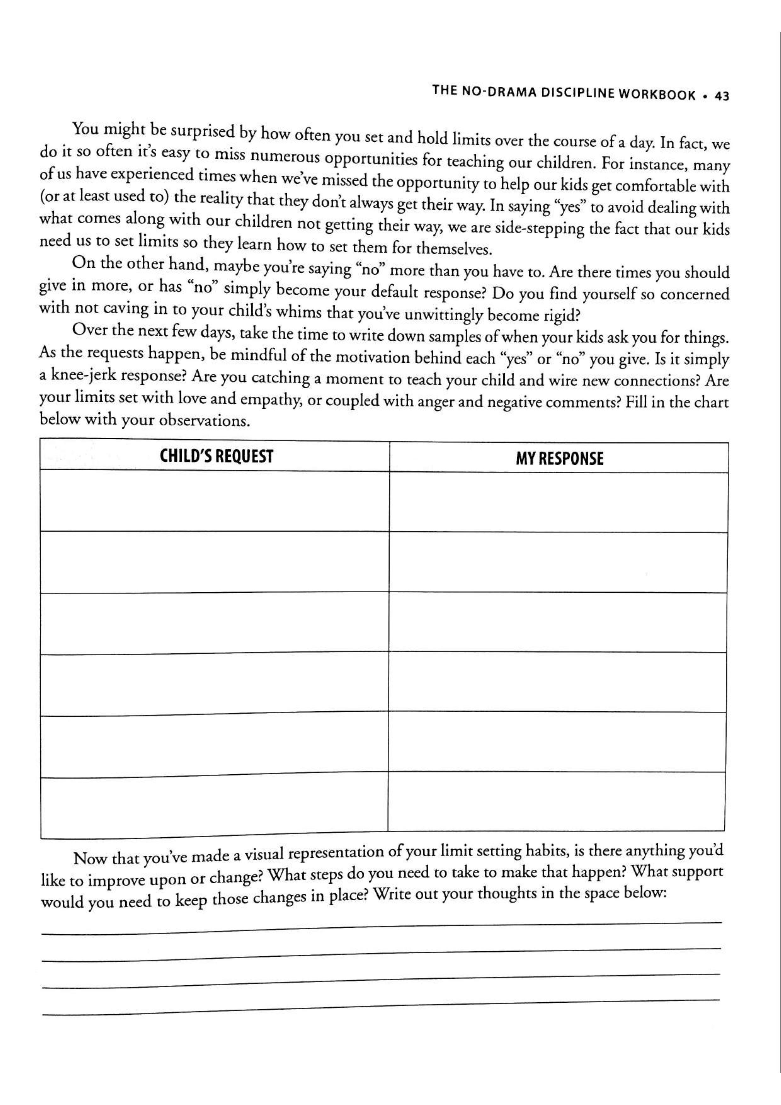 No-Drama Discipline Workbook sayfa 50
