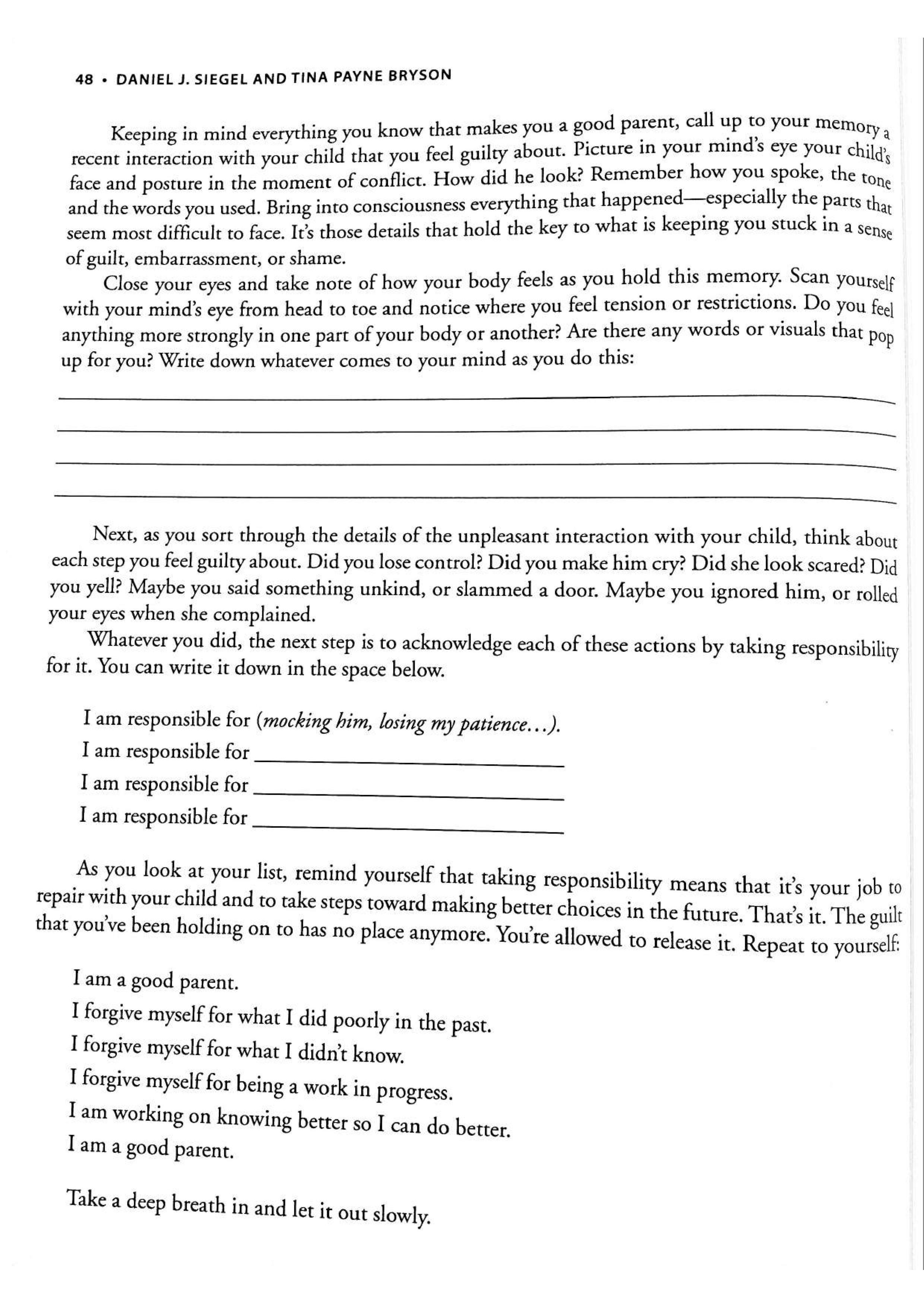 No-Drama Discipline Workbook sayfa 55
