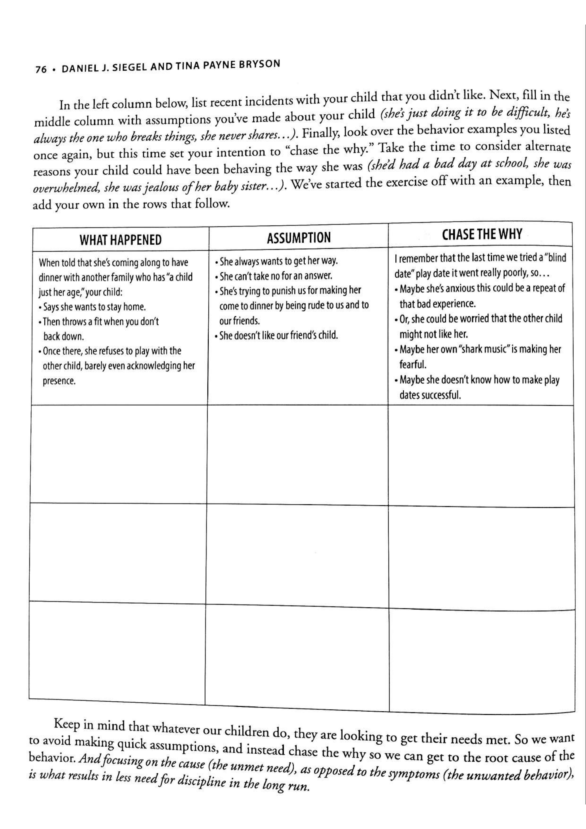 No-Drama Discipline Workbook sayfa 83