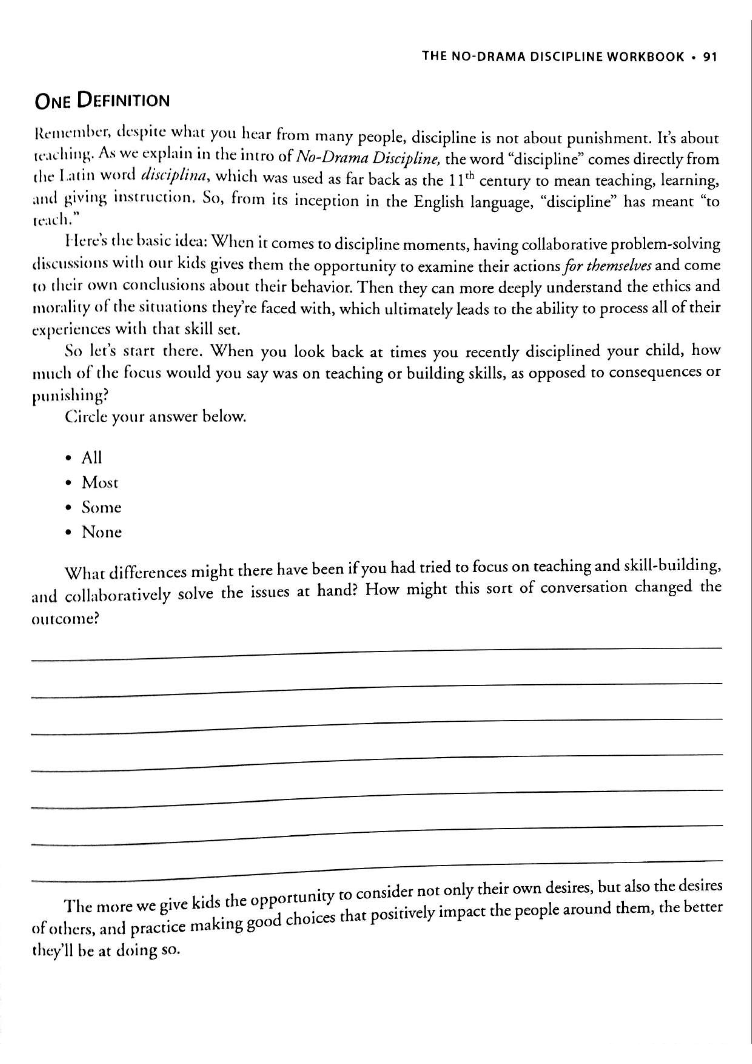 No-Drama Discipline Workbook sayfa 97