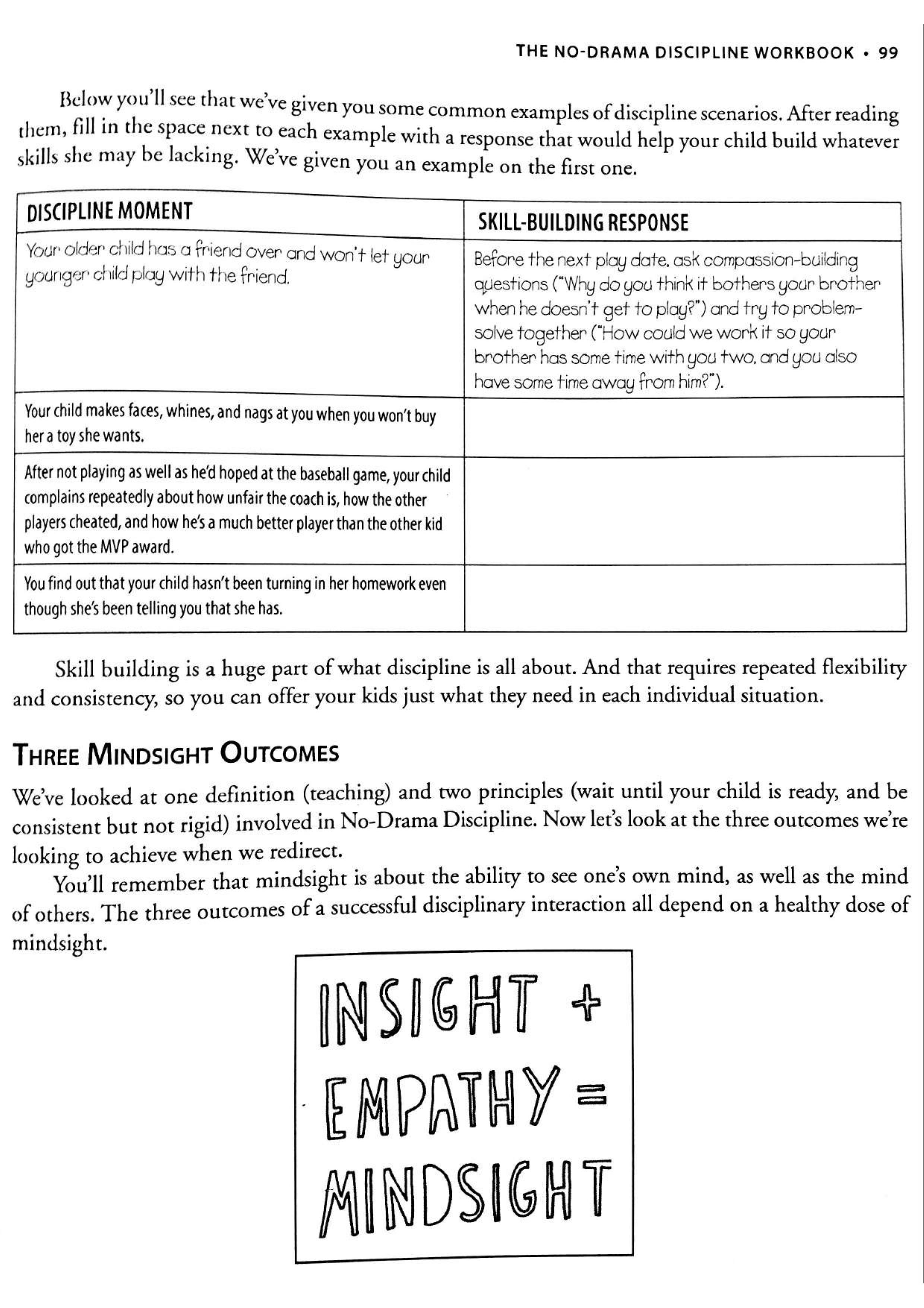 No-Drama Discipline Workbook sayfa 105