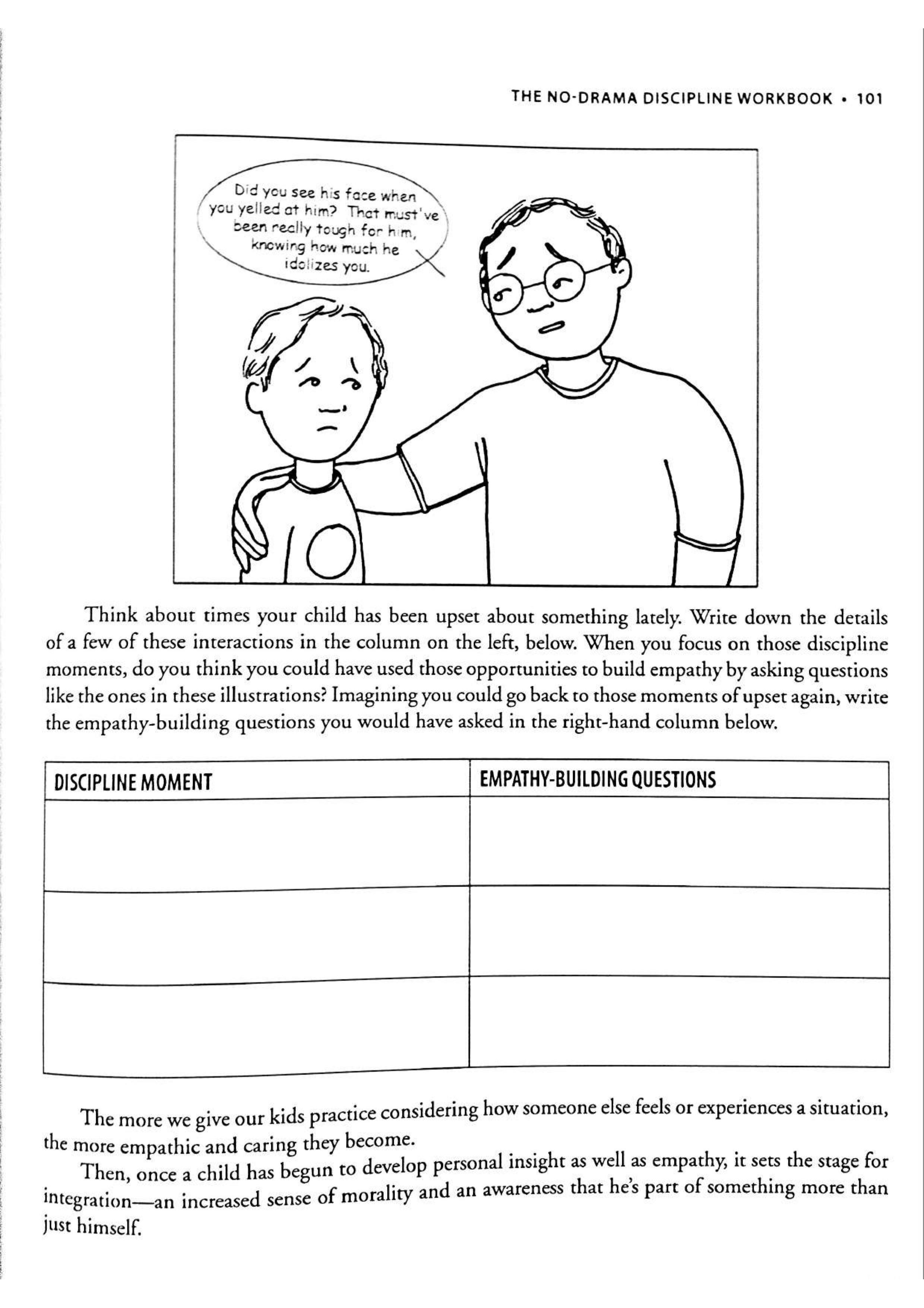 No-Drama Discipline Workbook sayfa 107