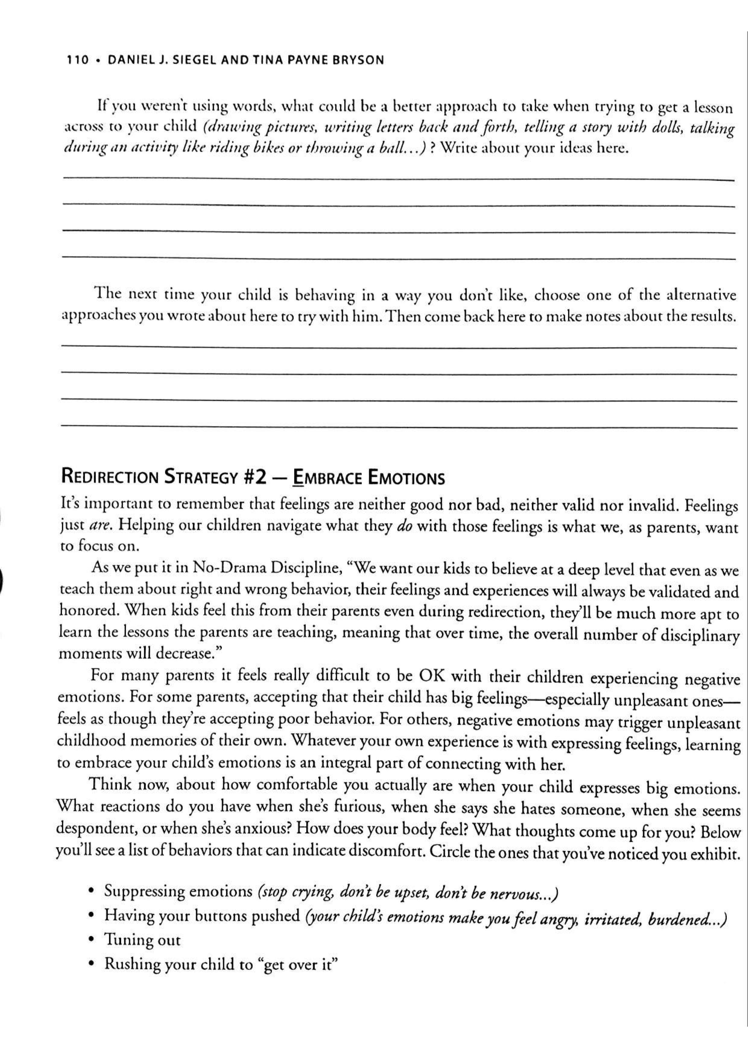 No-Drama Discipline Workbook sayfa 116