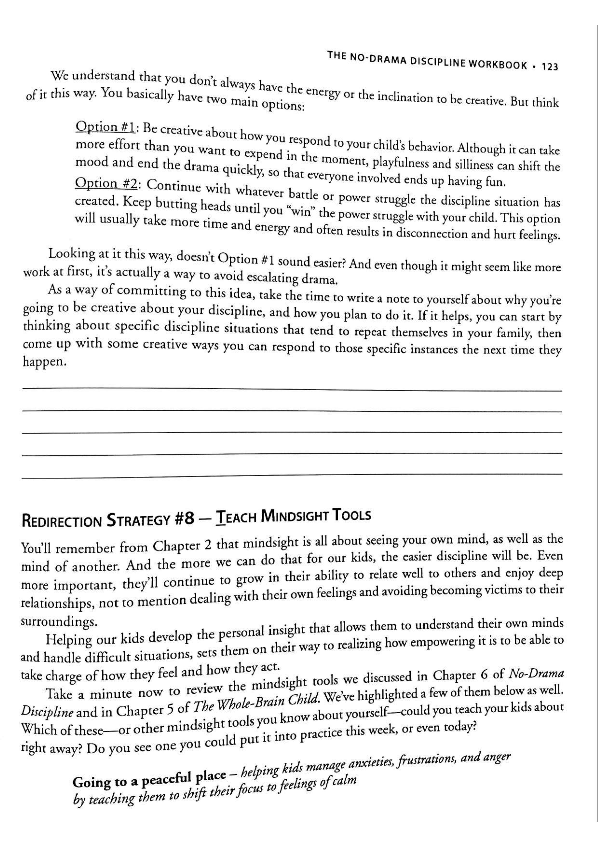 No-Drama Discipline Workbook sayfa 129
