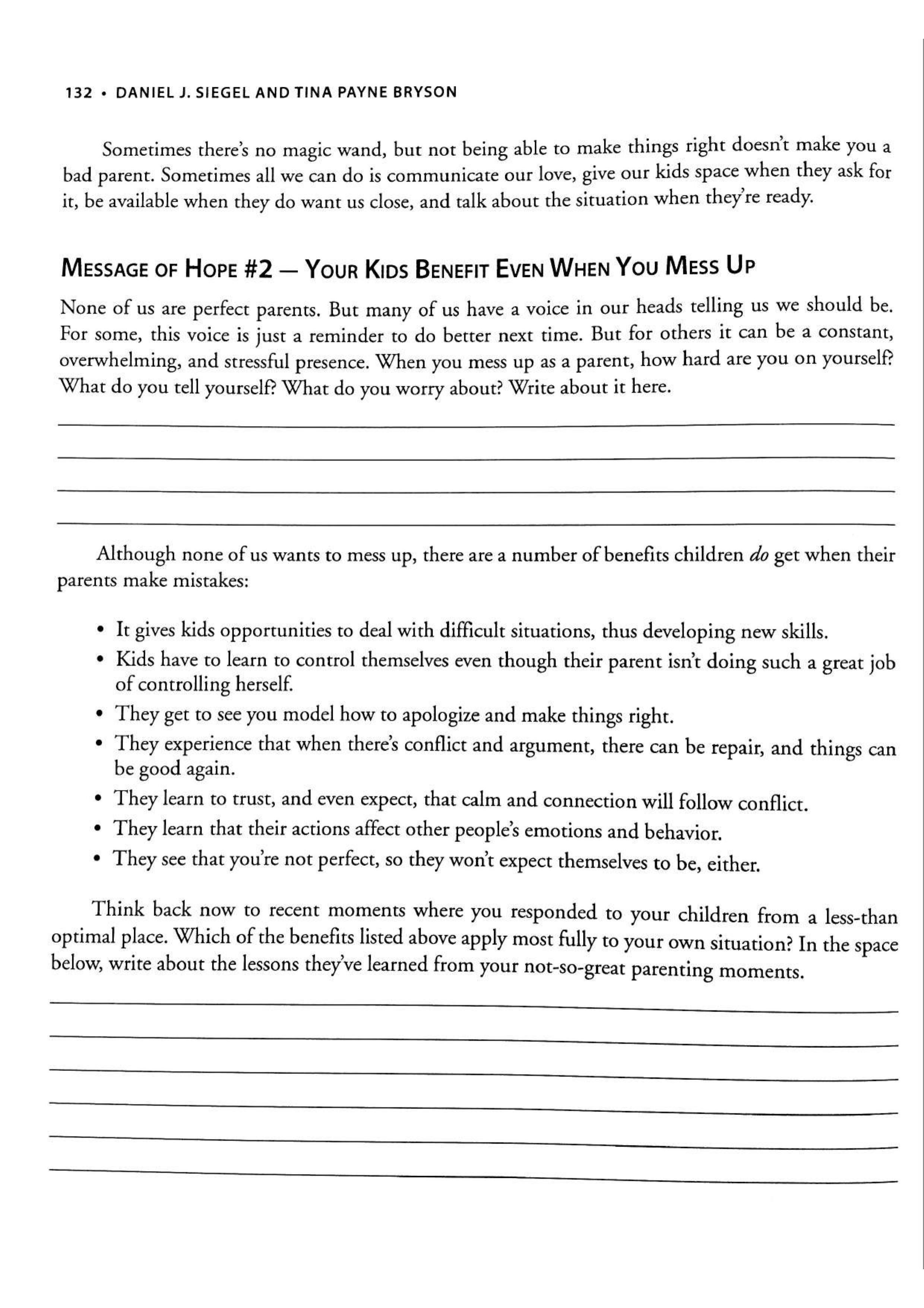 No-Drama Discipline Workbook sayfa 138