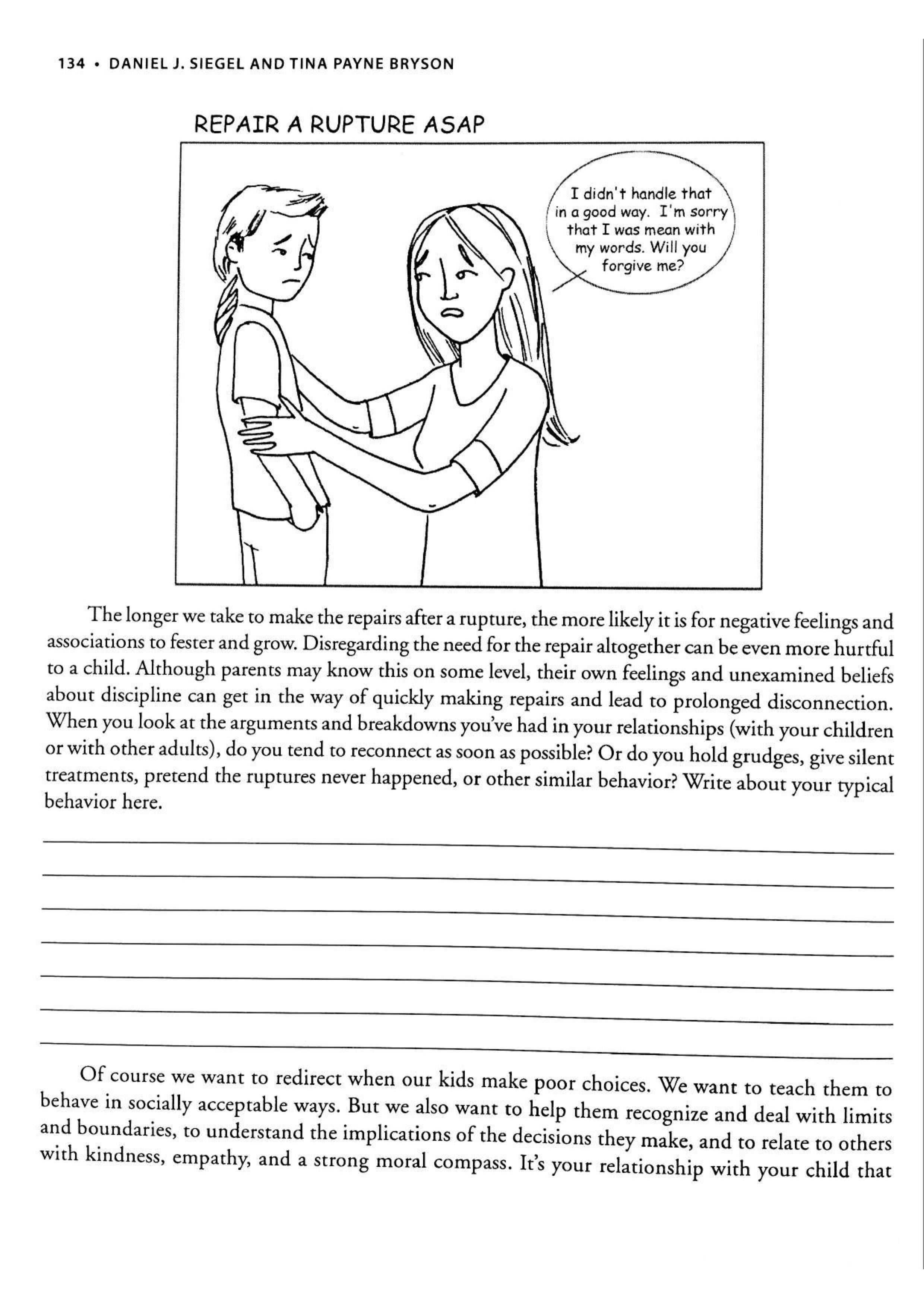No-Drama Discipline Workbook sayfa 140
