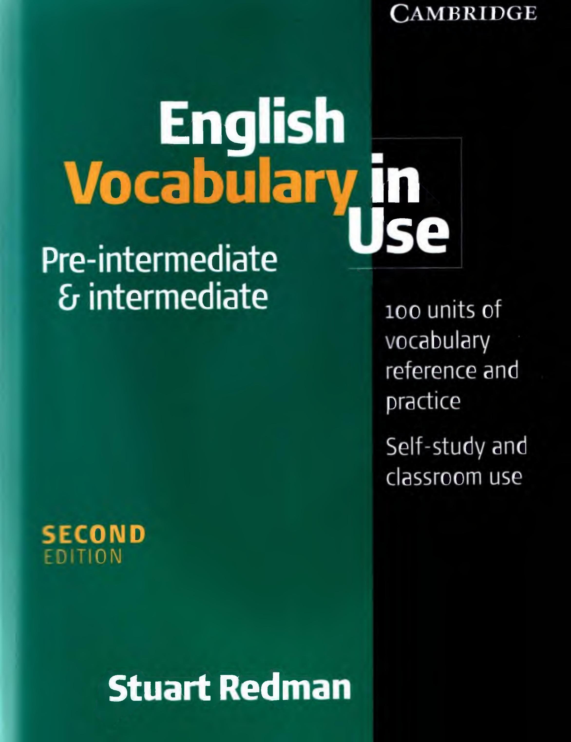 English Vocabulary in Use Pre-Intermediate and Intermediate sayfa 1