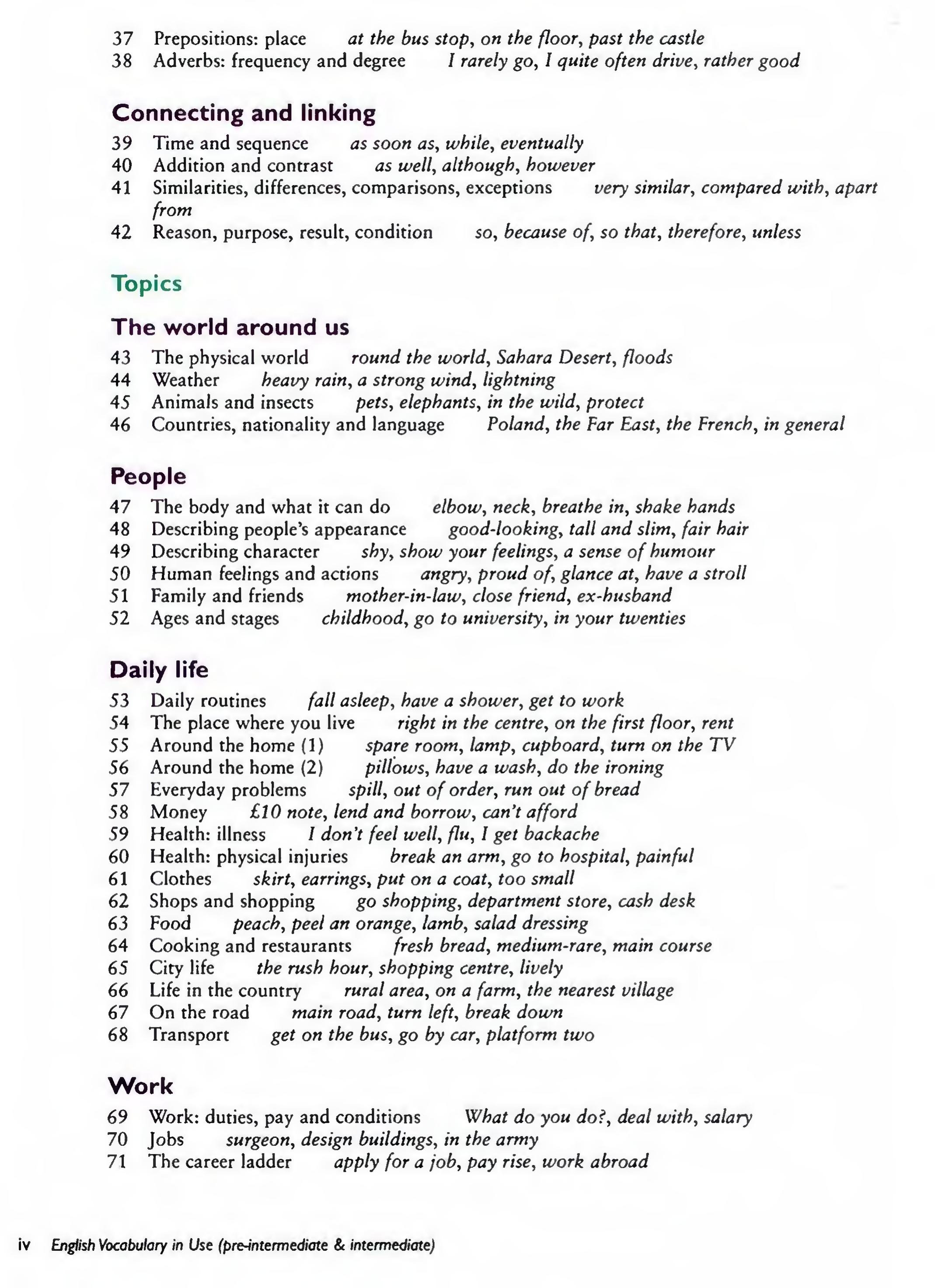 English Vocabulary in Use Pre-Intermediate and Intermediate sayfa 5