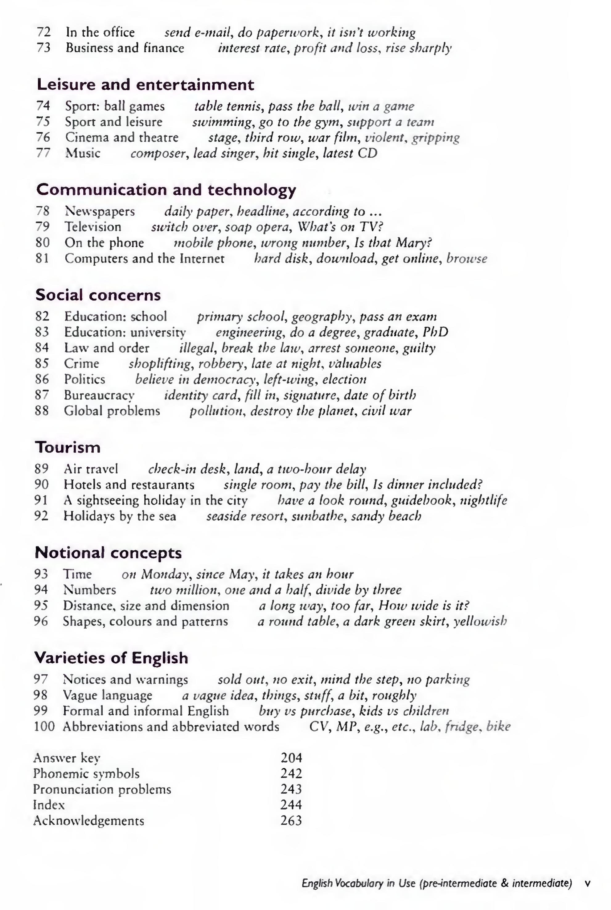 English Vocabulary in Use Pre-Intermediate and Intermediate sayfa 6