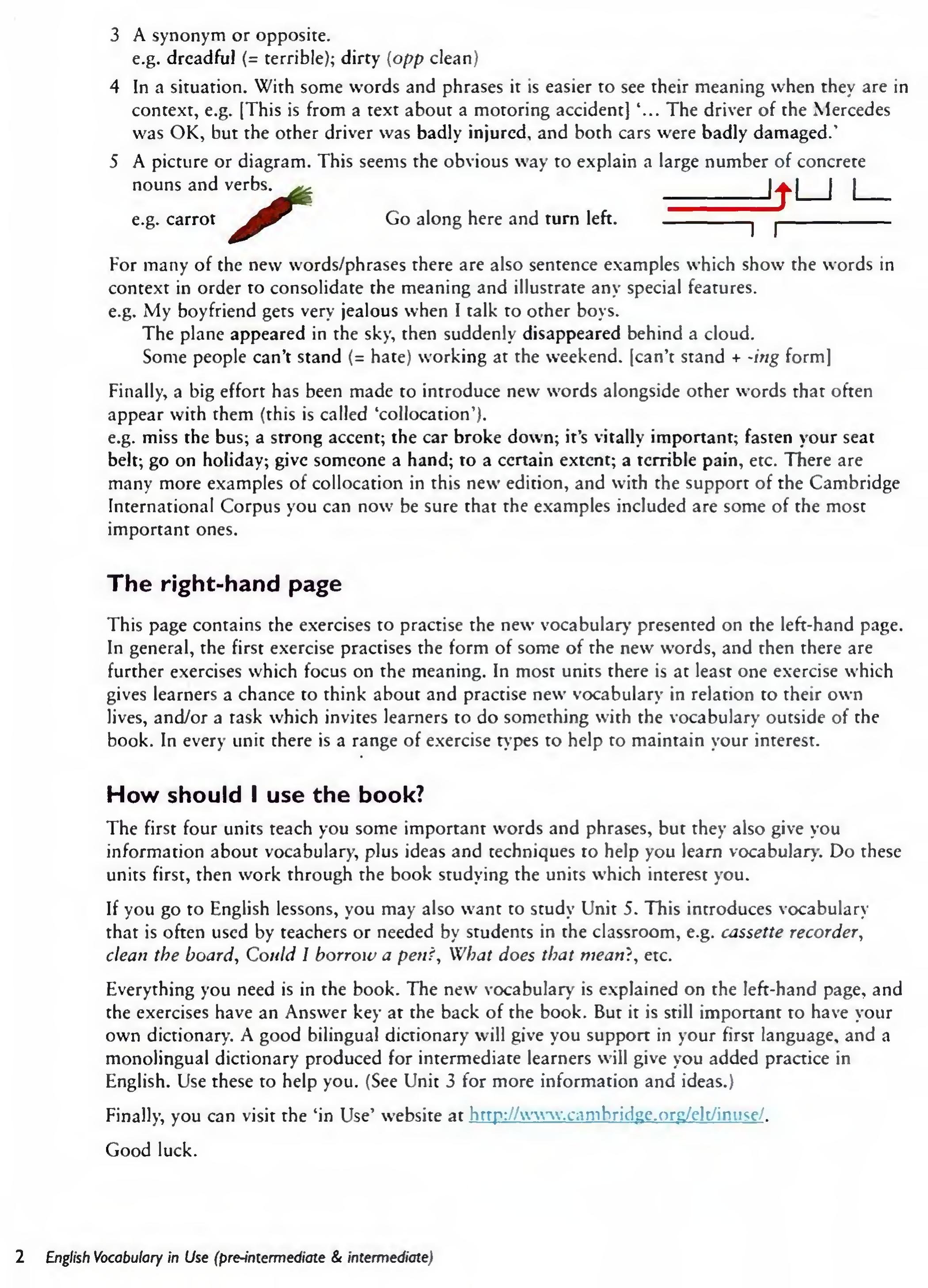English Vocabulary in Use Pre-Intermediate and Intermediate sayfa 9