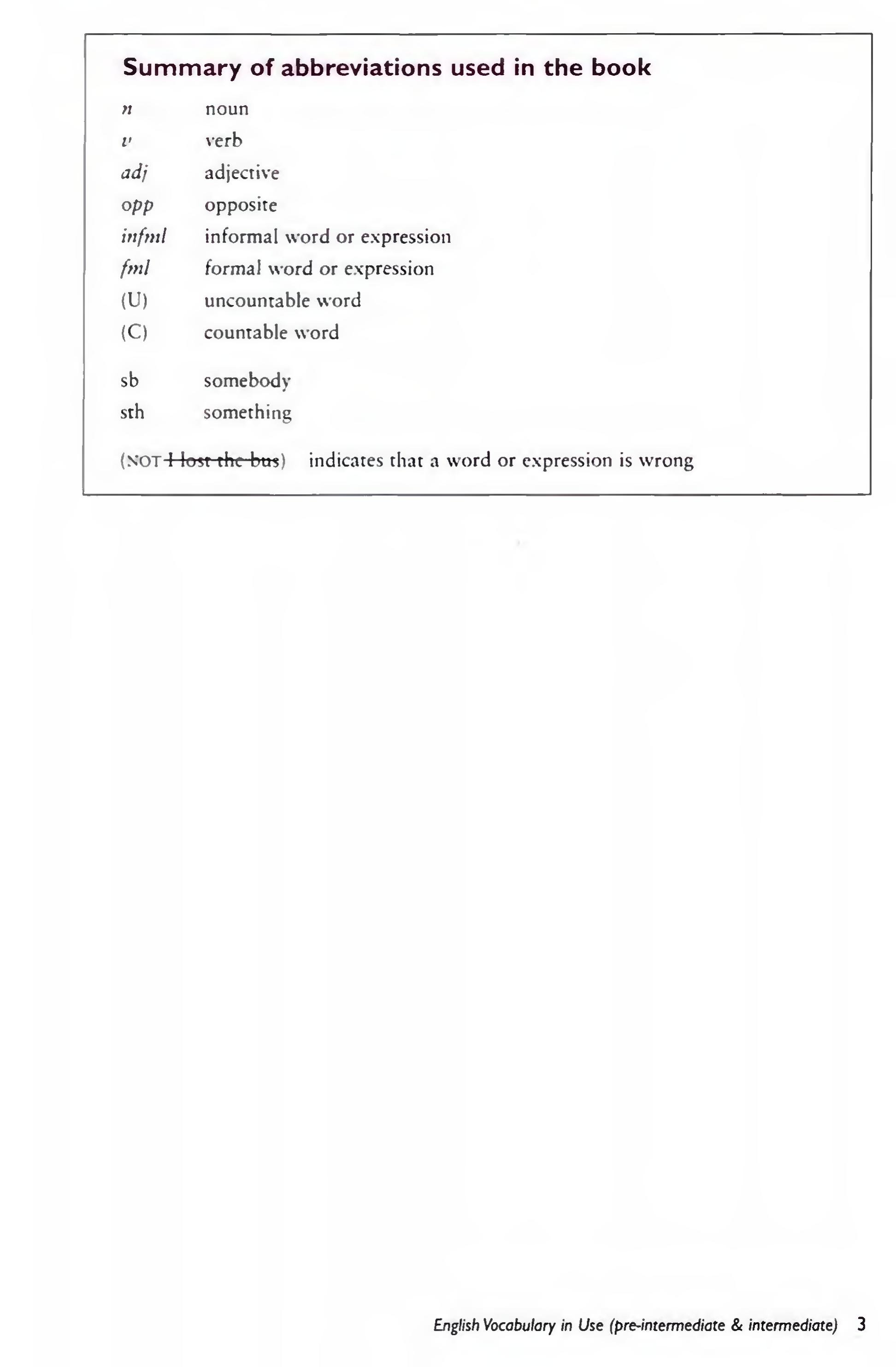 English Vocabulary in Use Pre-Intermediate and Intermediate sayfa 10