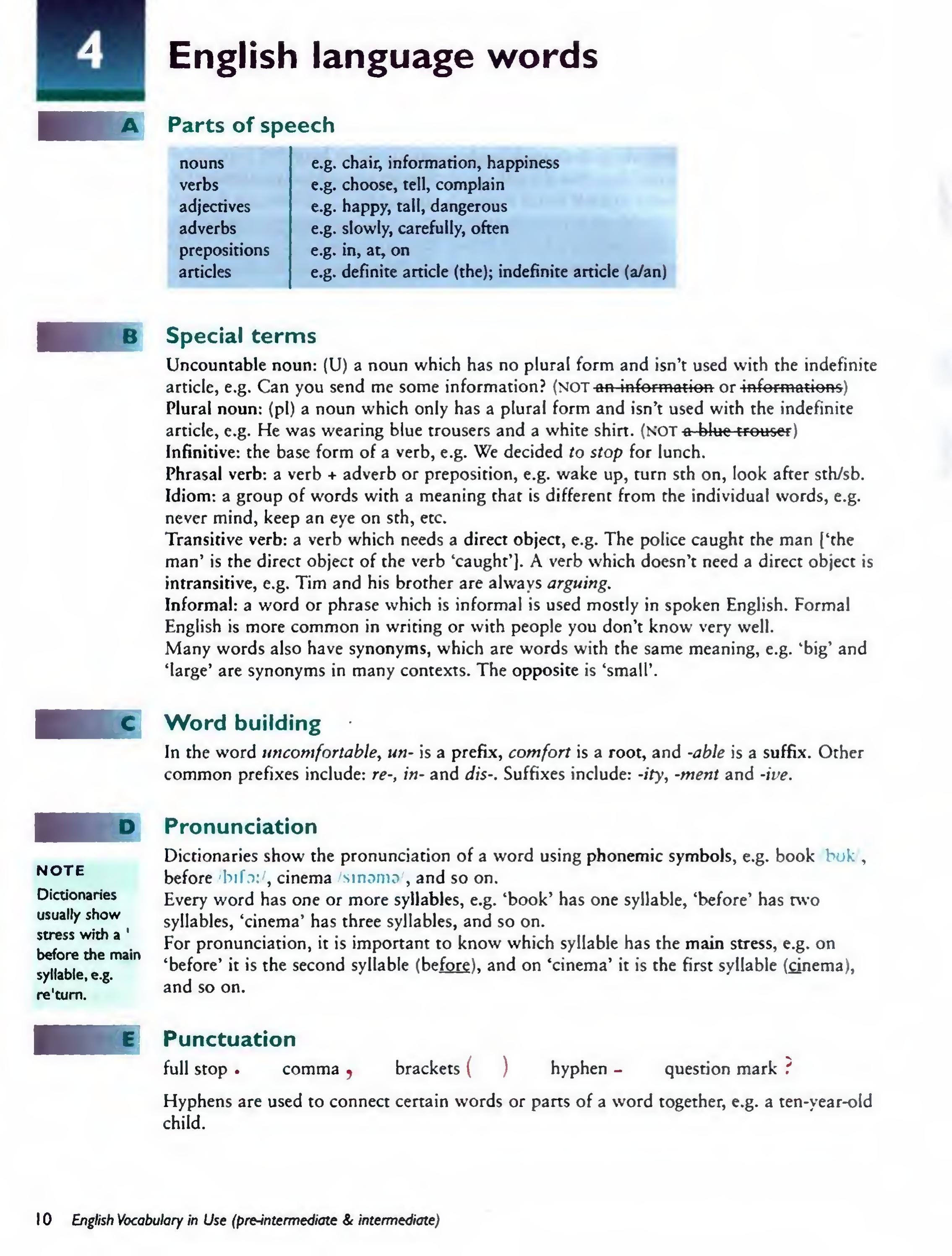 English Vocabulary in Use Pre-Intermediate and Intermediate sayfa 17