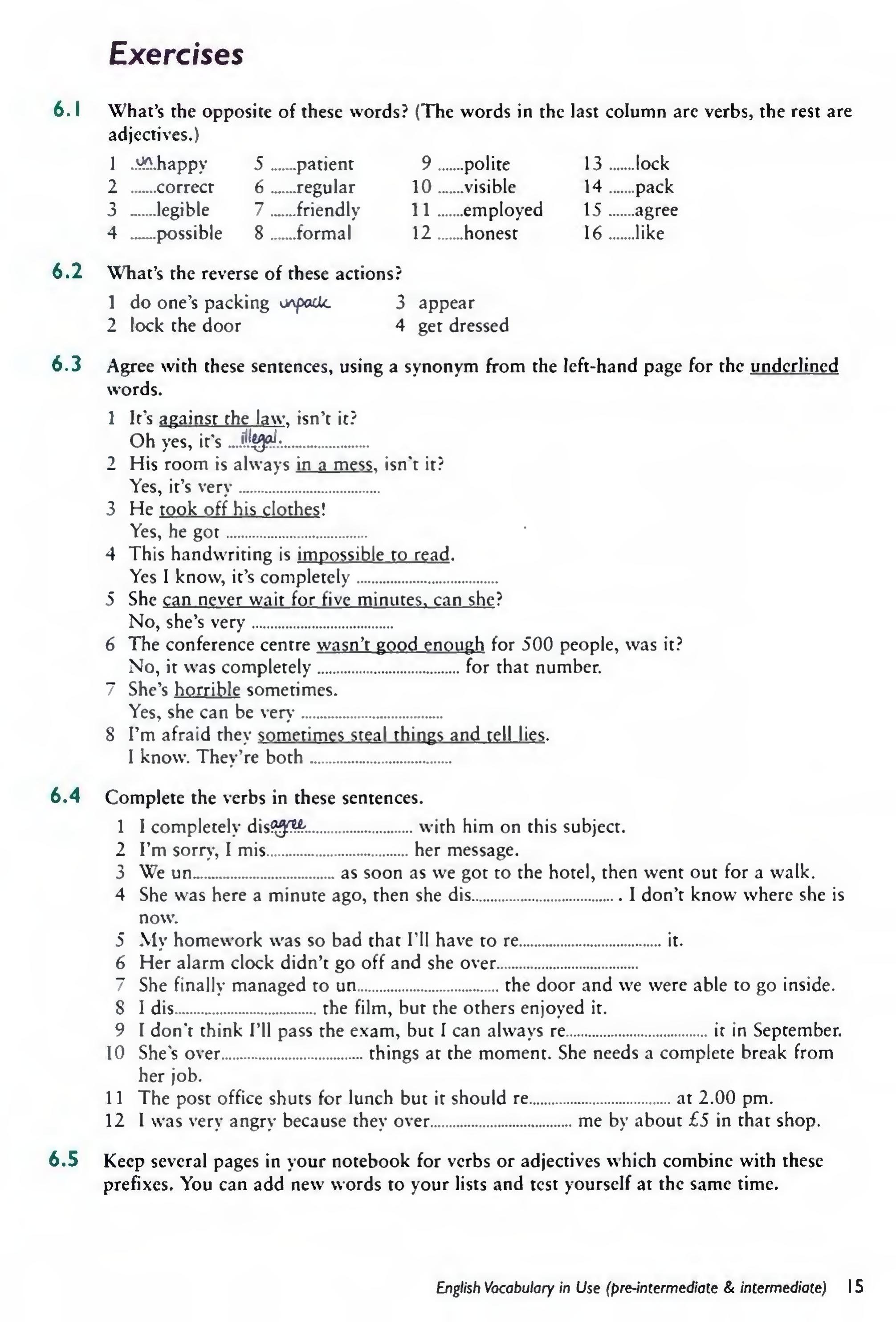 English Vocabulary in Use Pre-Intermediate and Intermediate sayfa 22