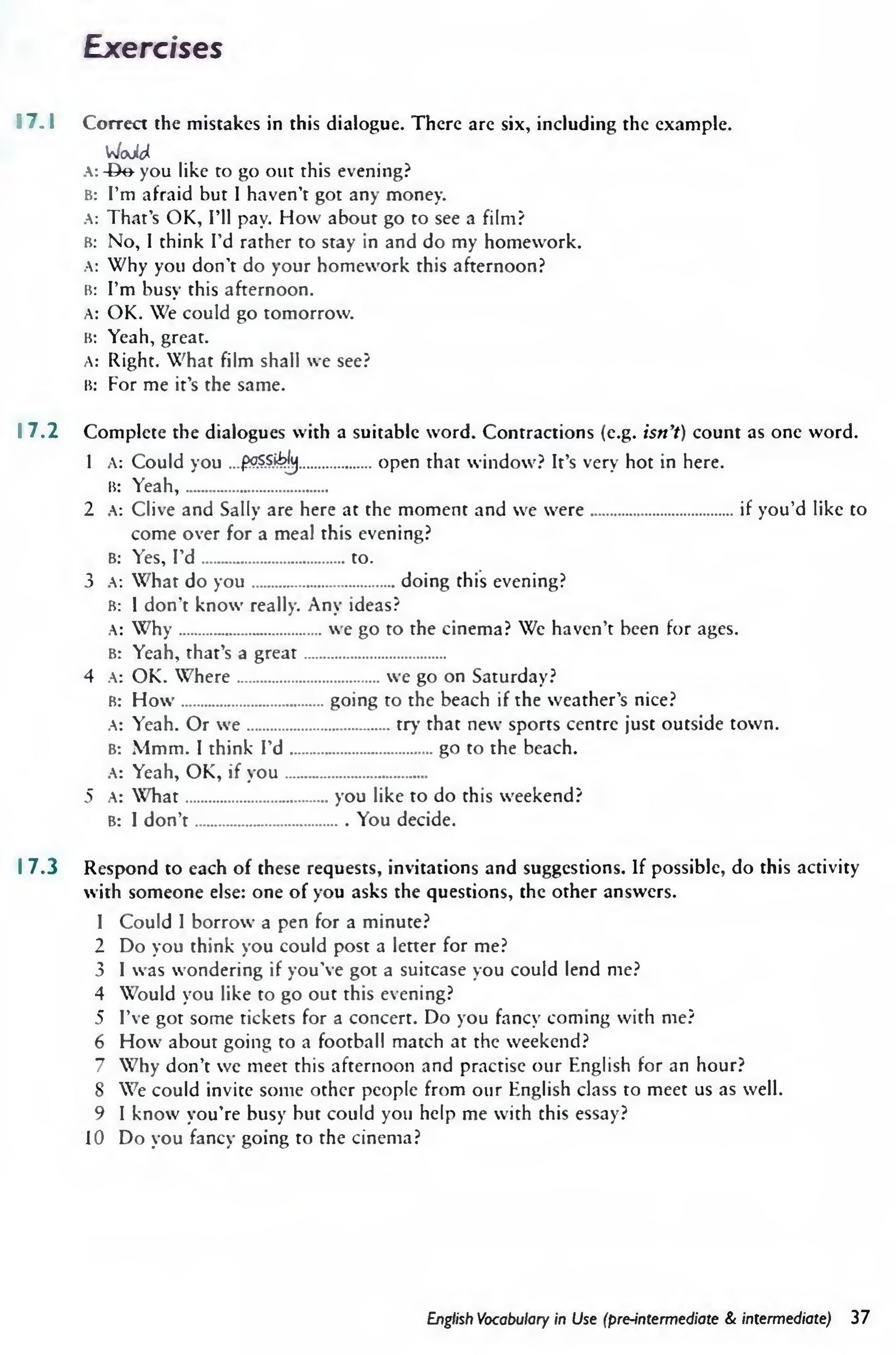English Vocabulary in Use Pre-Intermediate and Intermediate sayfa 44