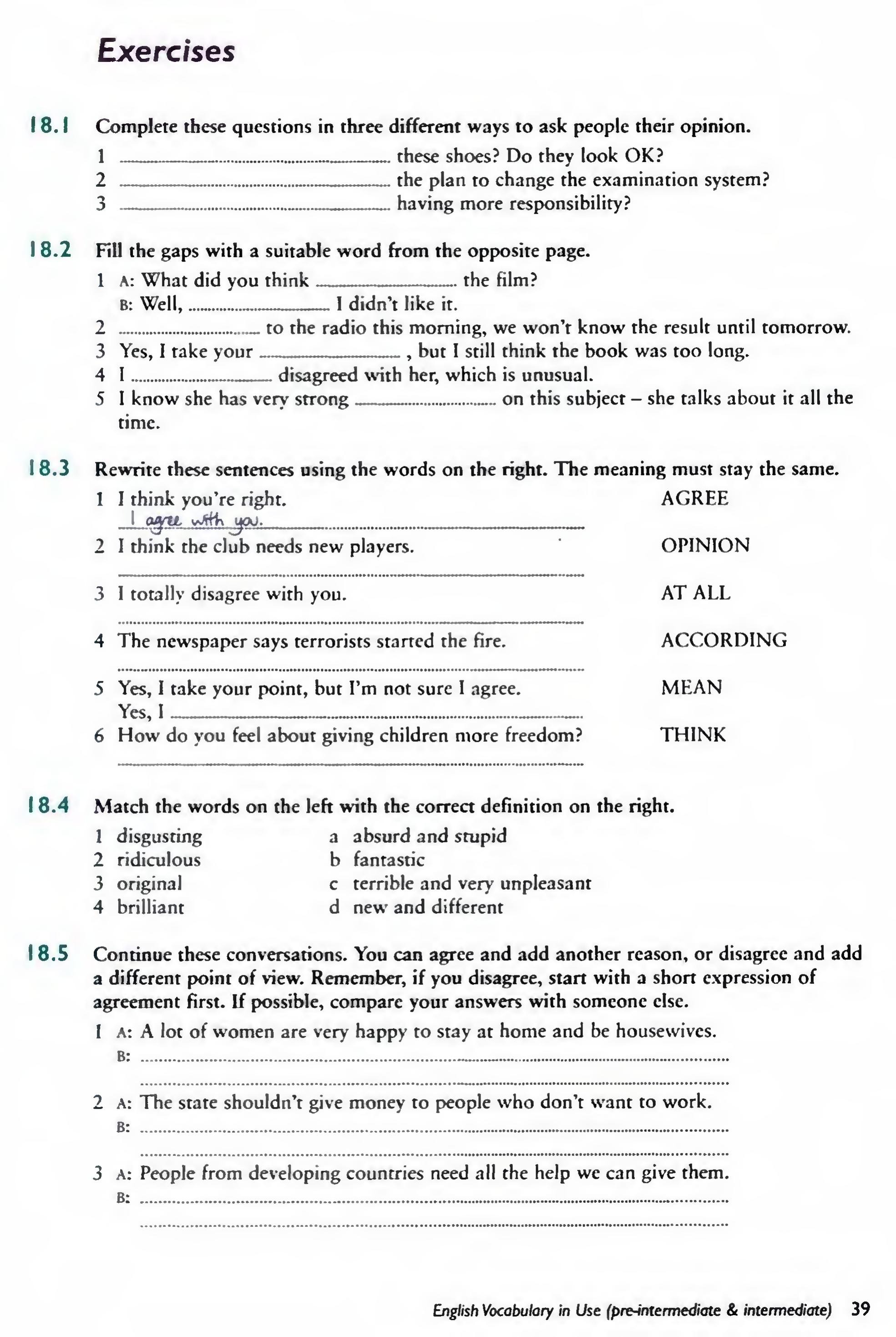 English Vocabulary in Use Pre-Intermediate and Intermediate sayfa 46