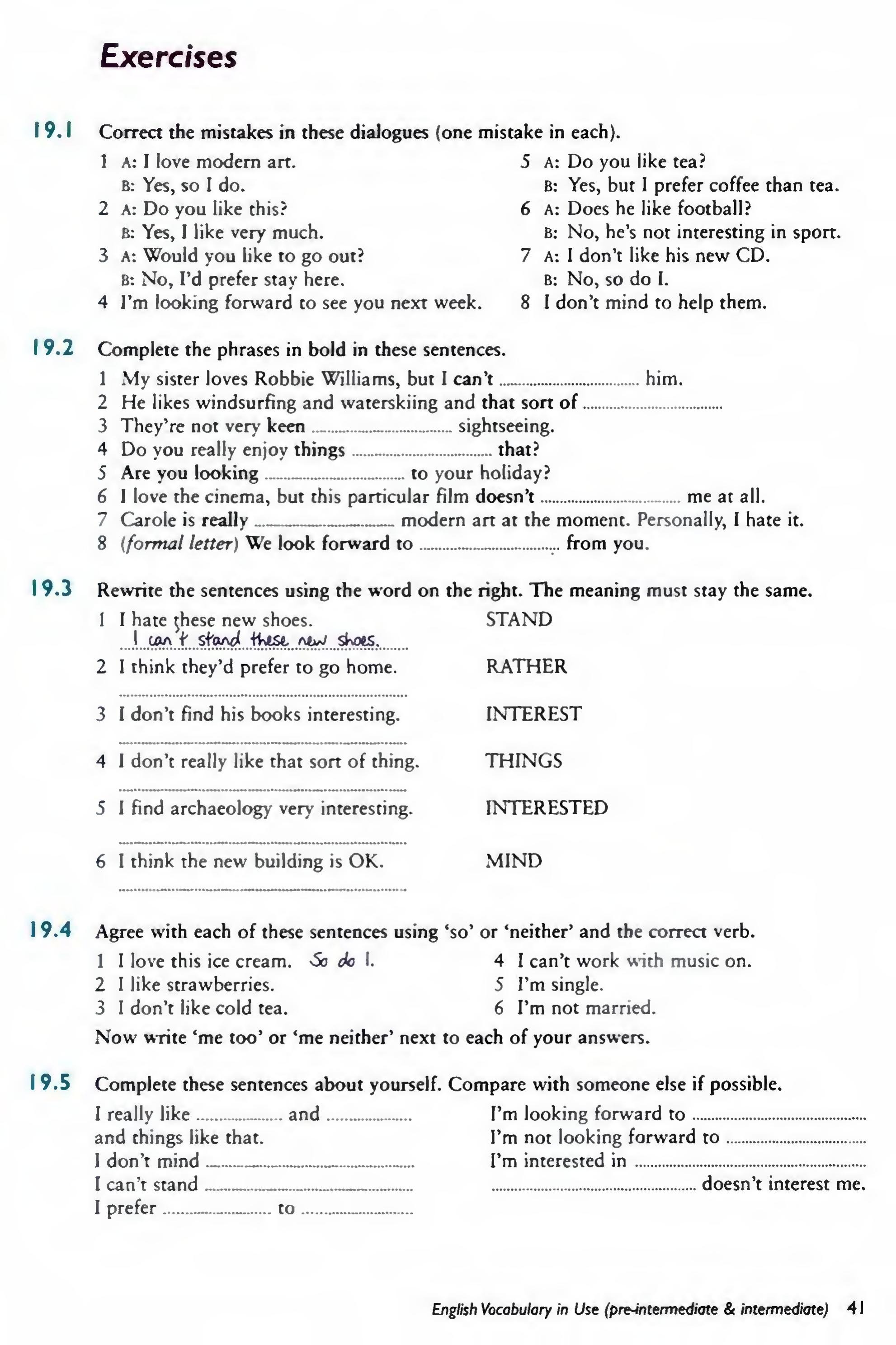 English Vocabulary in Use Pre-Intermediate and Intermediate sayfa 48