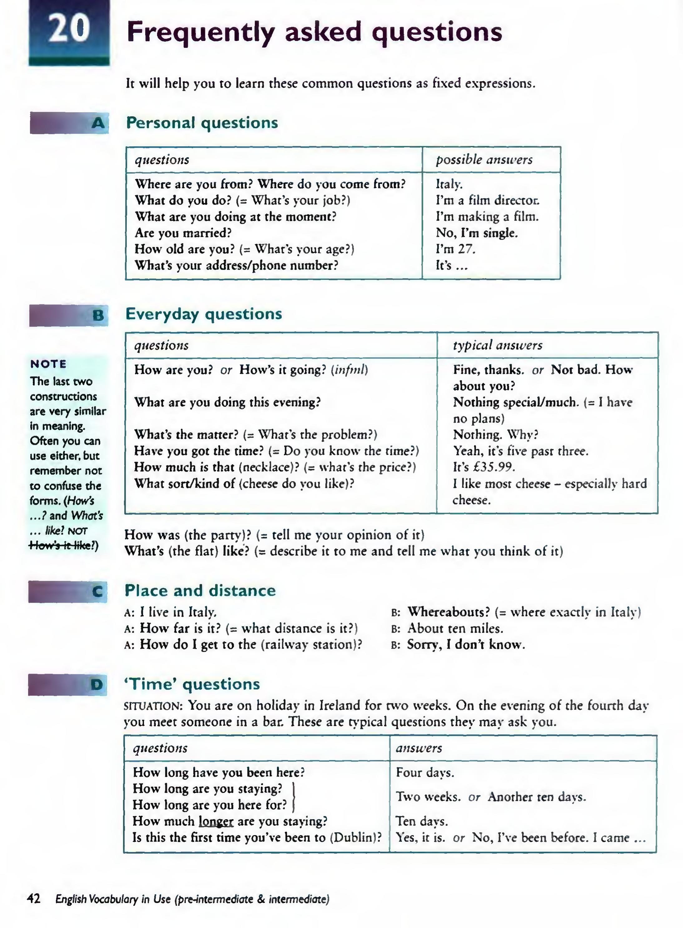 English Vocabulary in Use Pre-Intermediate and Intermediate sayfa 49