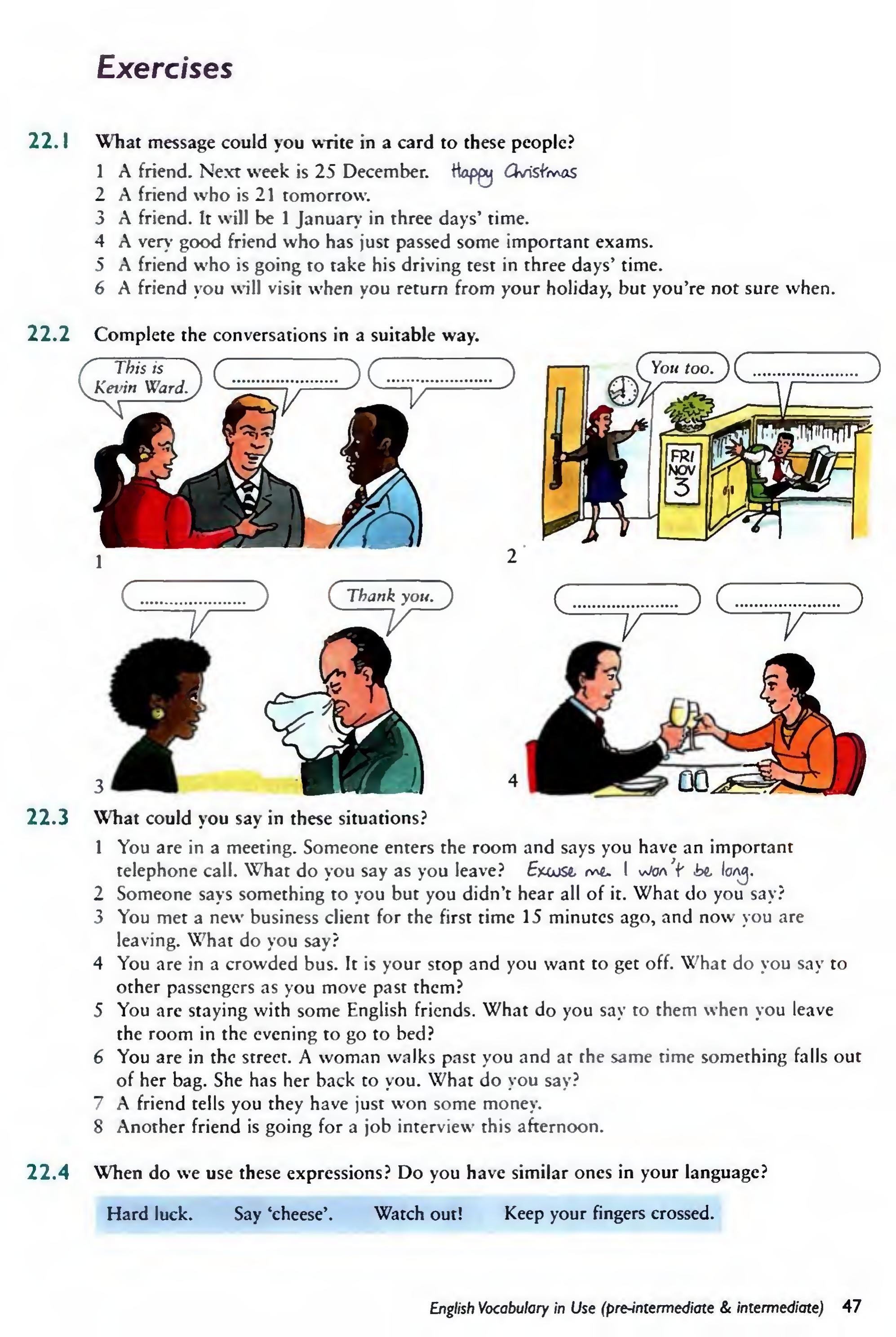 English Vocabulary in Use Pre-Intermediate and Intermediate sayfa 54