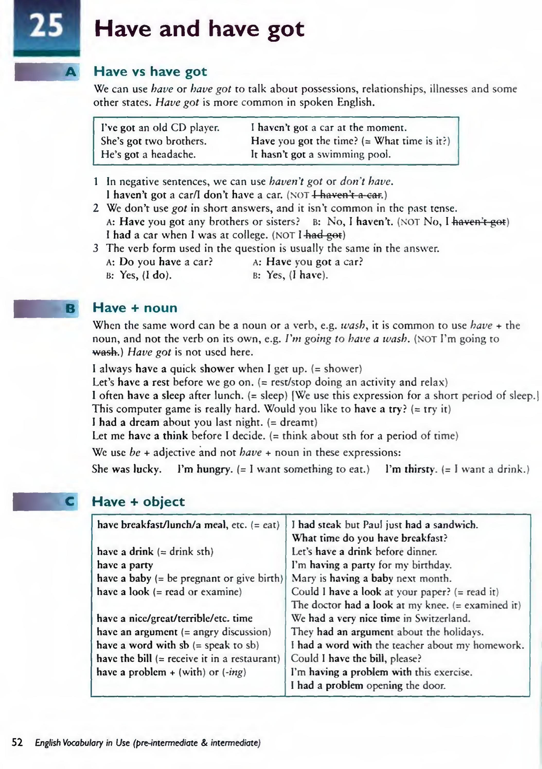 English Vocabulary in Use Pre-Intermediate and Intermediate sayfa 59