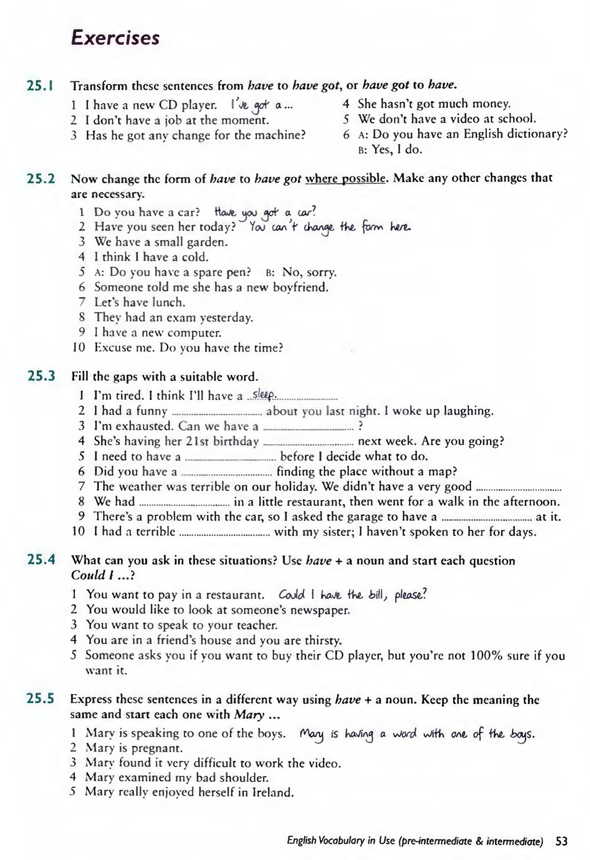 English Vocabulary in Use Pre-Intermediate and Intermediate sayfa 60