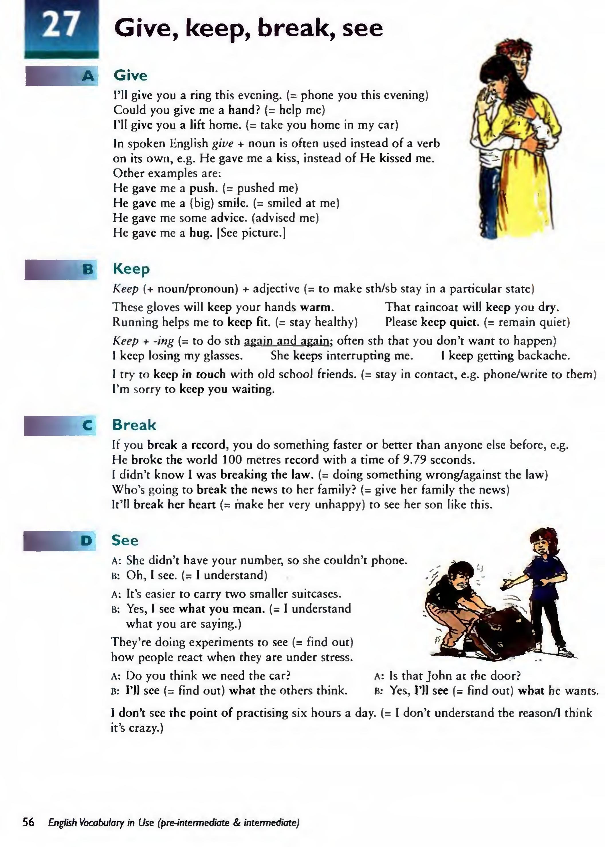 English Vocabulary in Use Pre-Intermediate and Intermediate sayfa 63