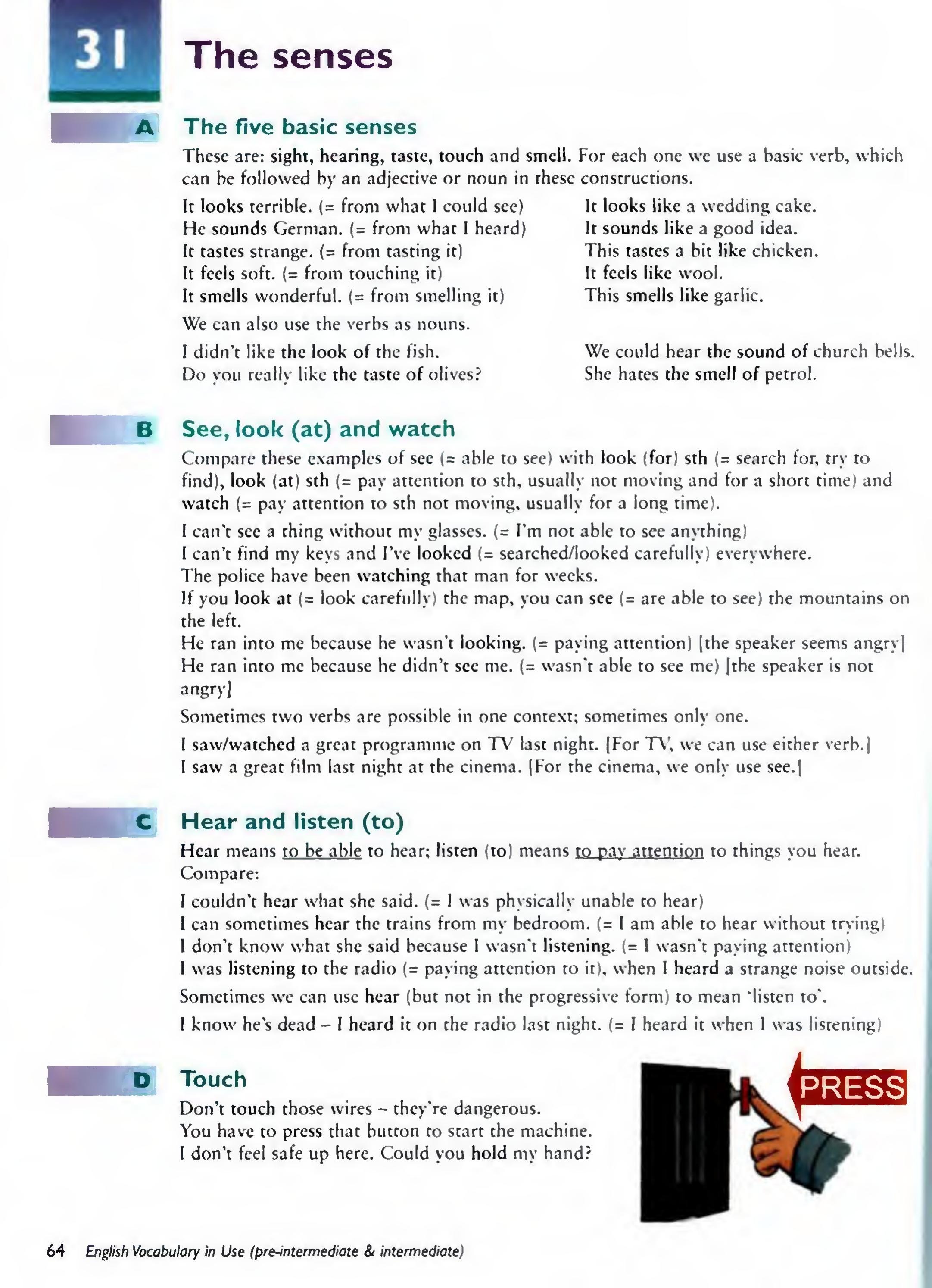 English Vocabulary in Use Pre-Intermediate and Intermediate sayfa 71