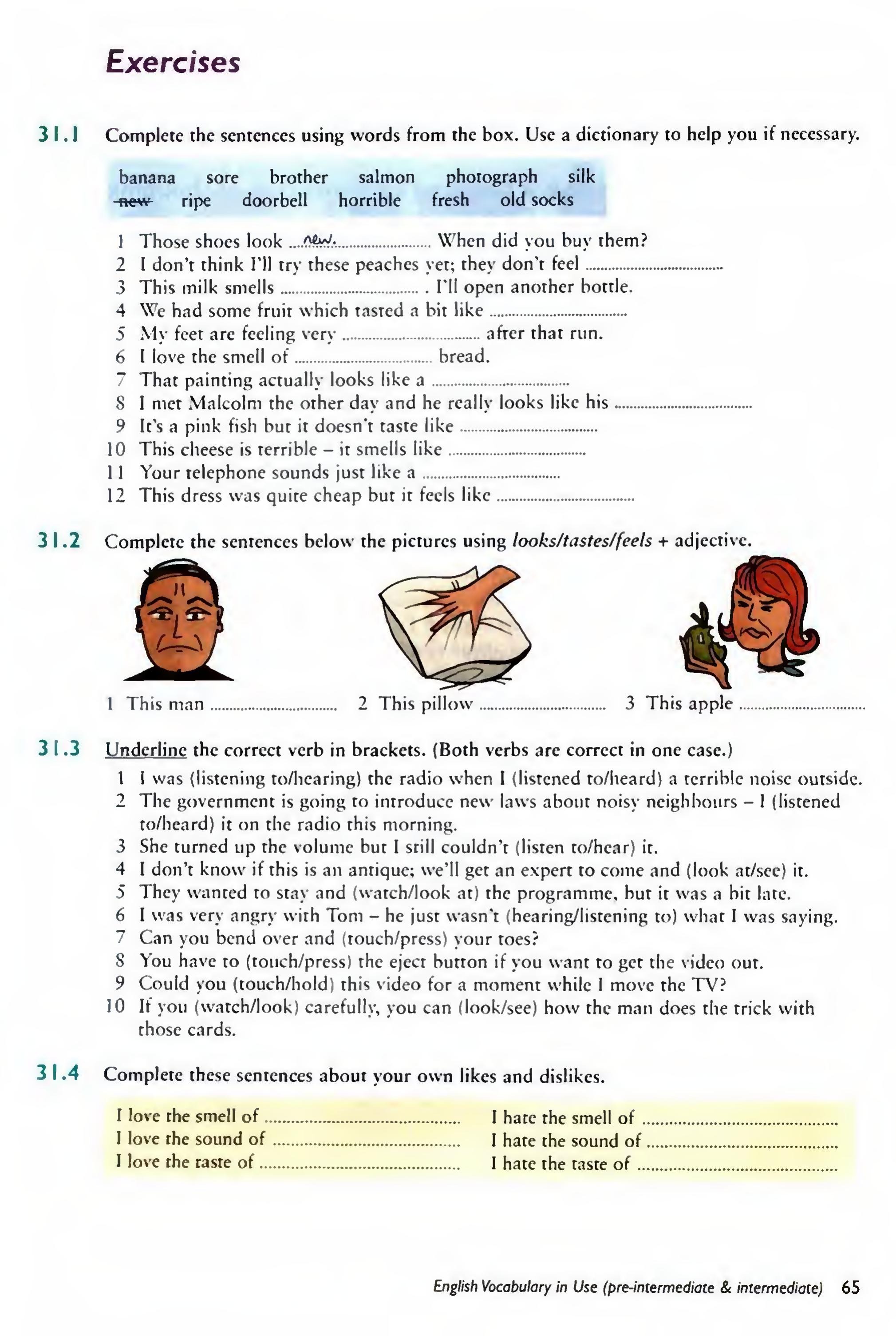 English Vocabulary in Use Pre-Intermediate and Intermediate sayfa 72