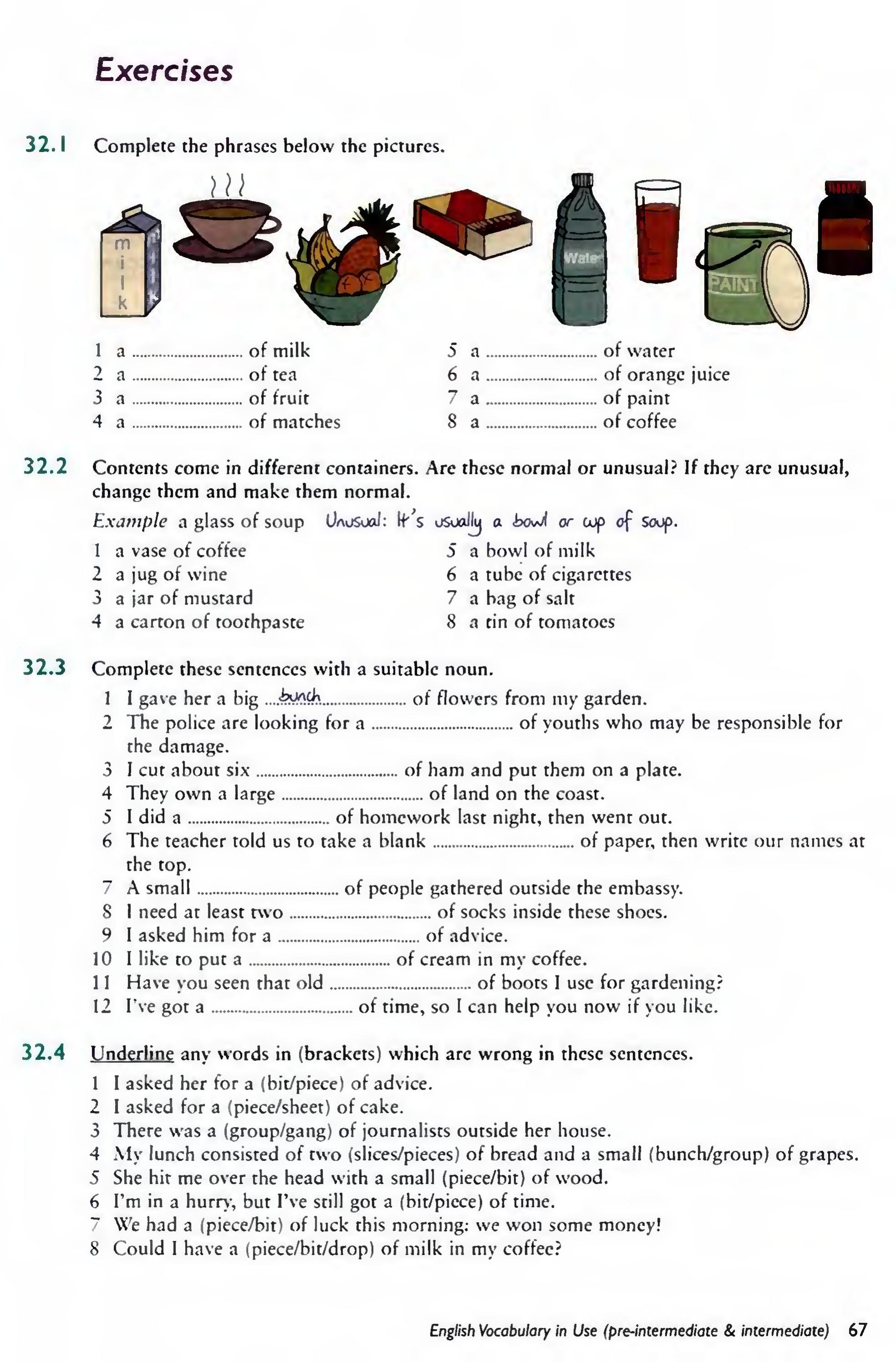 English Vocabulary in Use Pre-Intermediate and Intermediate sayfa 74