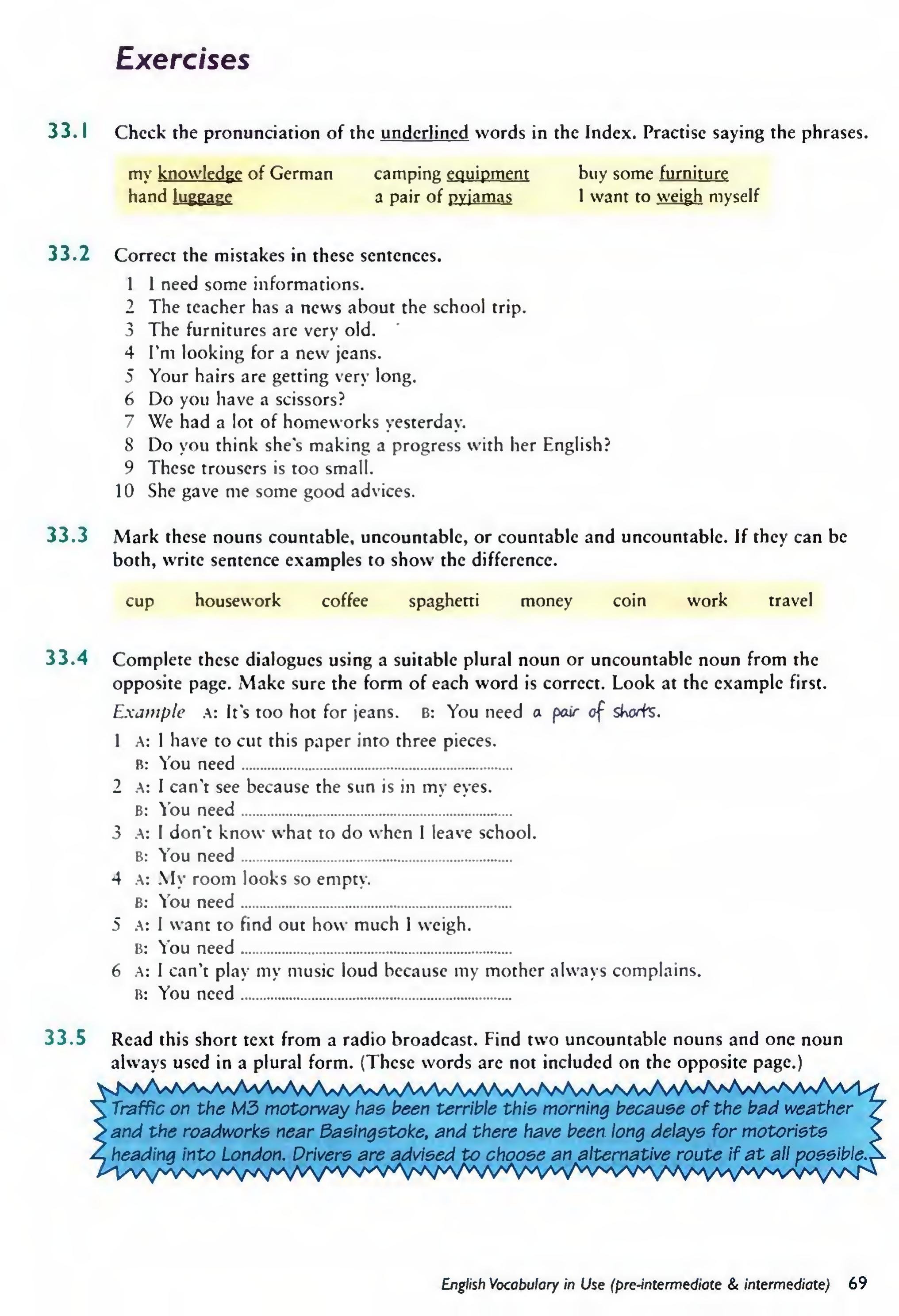 English Vocabulary in Use Pre-Intermediate and Intermediate sayfa 76