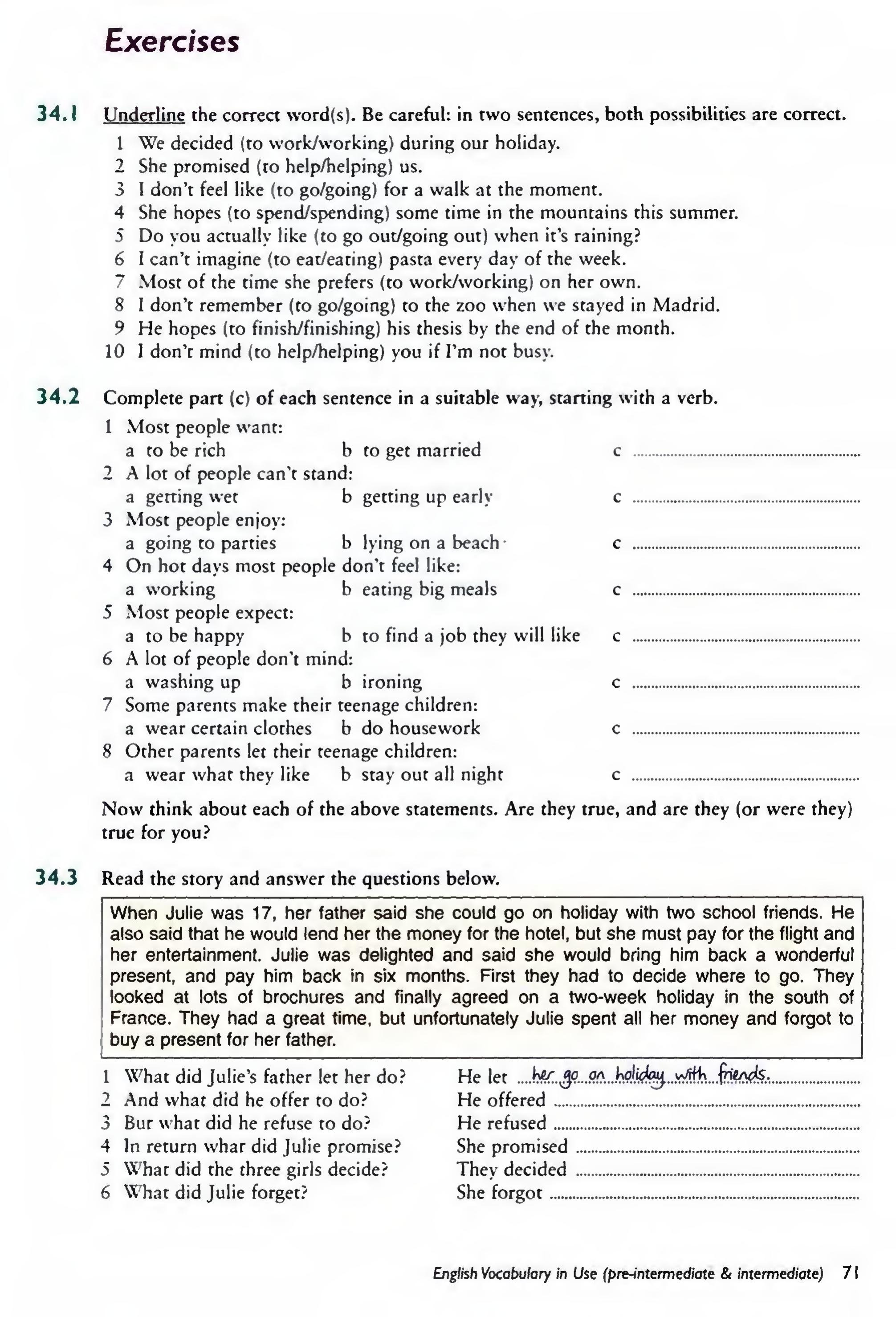 English Vocabulary in Use Pre-Intermediate and Intermediate sayfa 78