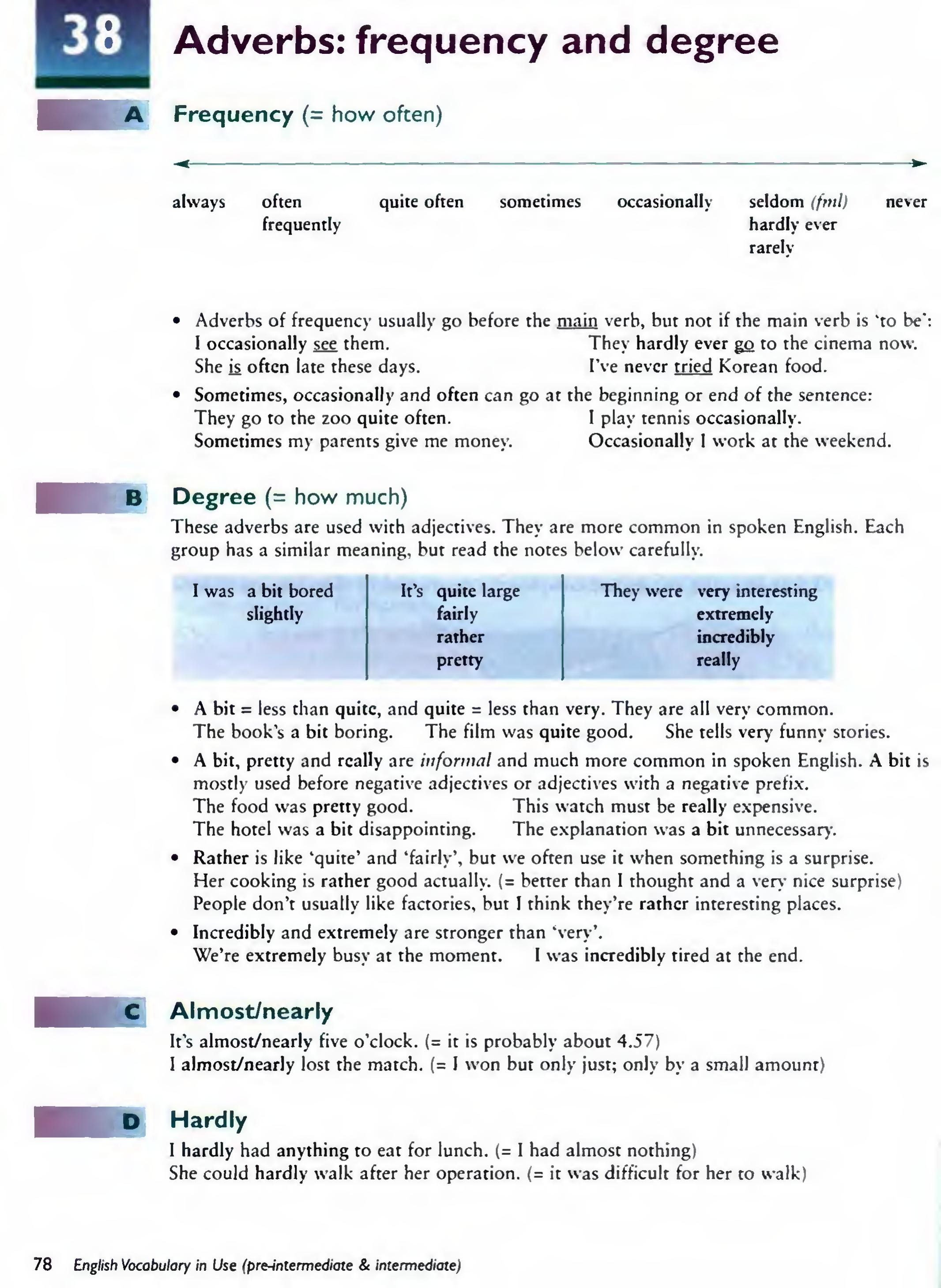 English Vocabulary in Use Pre-Intermediate and Intermediate sayfa 85