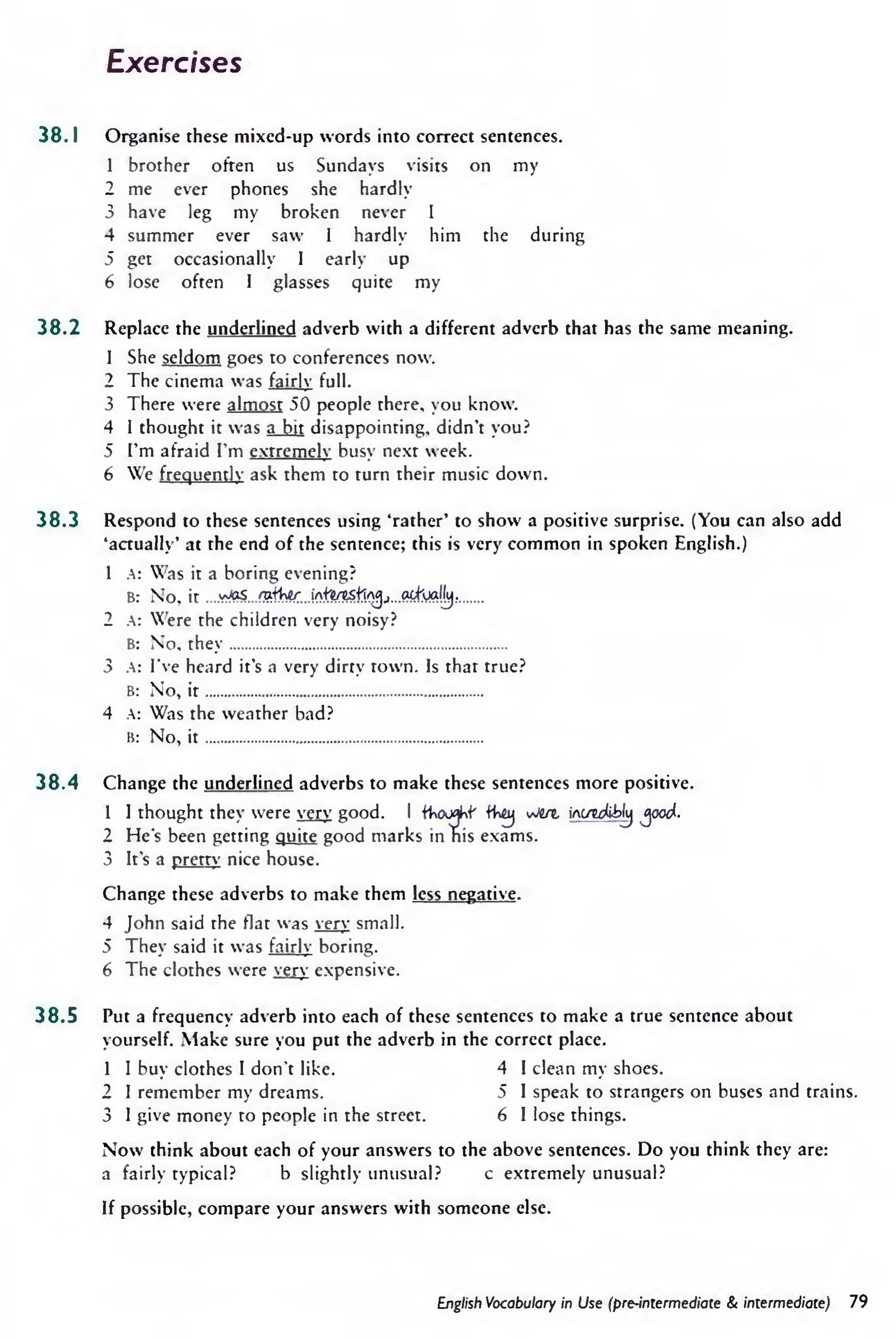 English Vocabulary in Use Pre-Intermediate and Intermediate sayfa 86