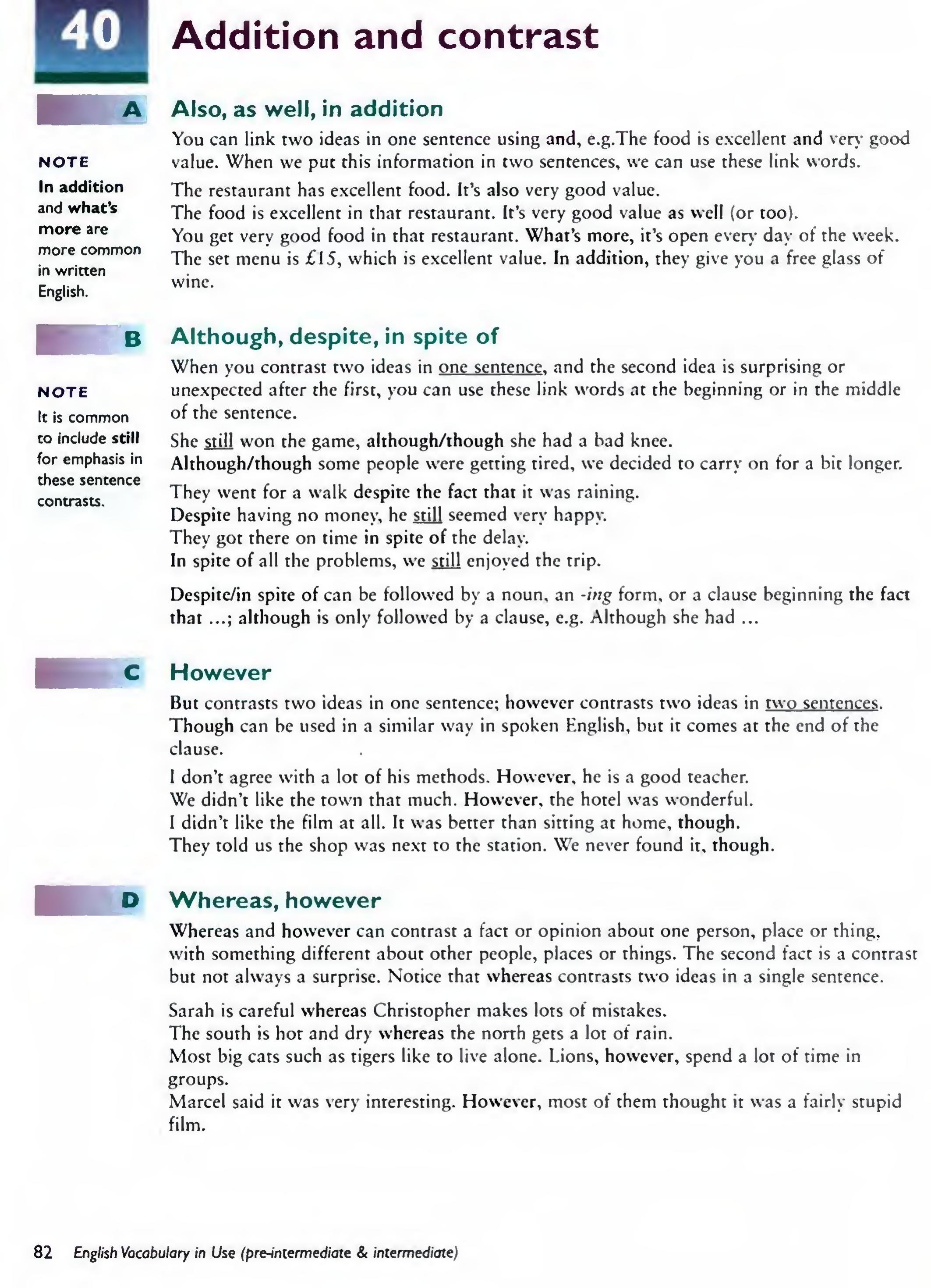 English Vocabulary in Use Pre-Intermediate and Intermediate sayfa 89