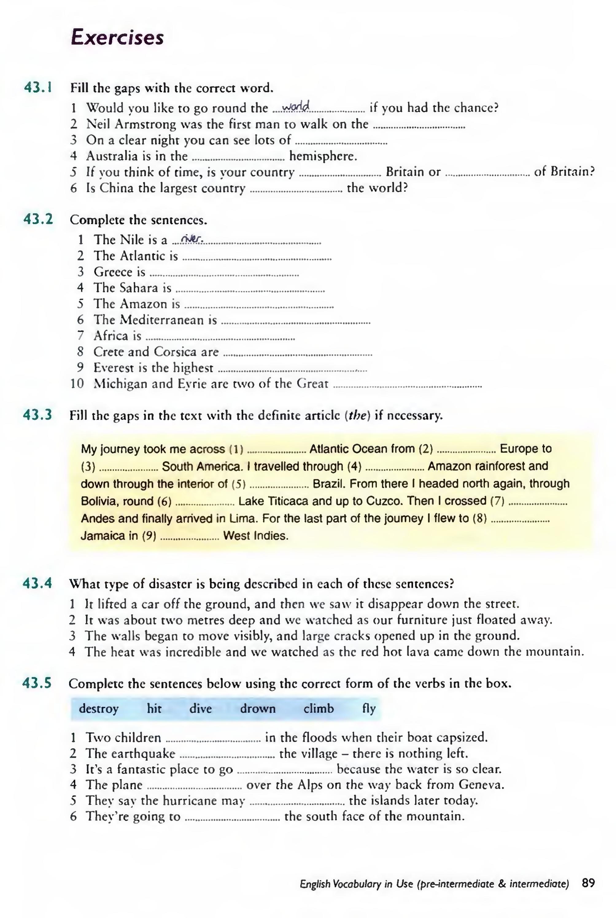 English Vocabulary in Use Pre-Intermediate and Intermediate sayfa 96