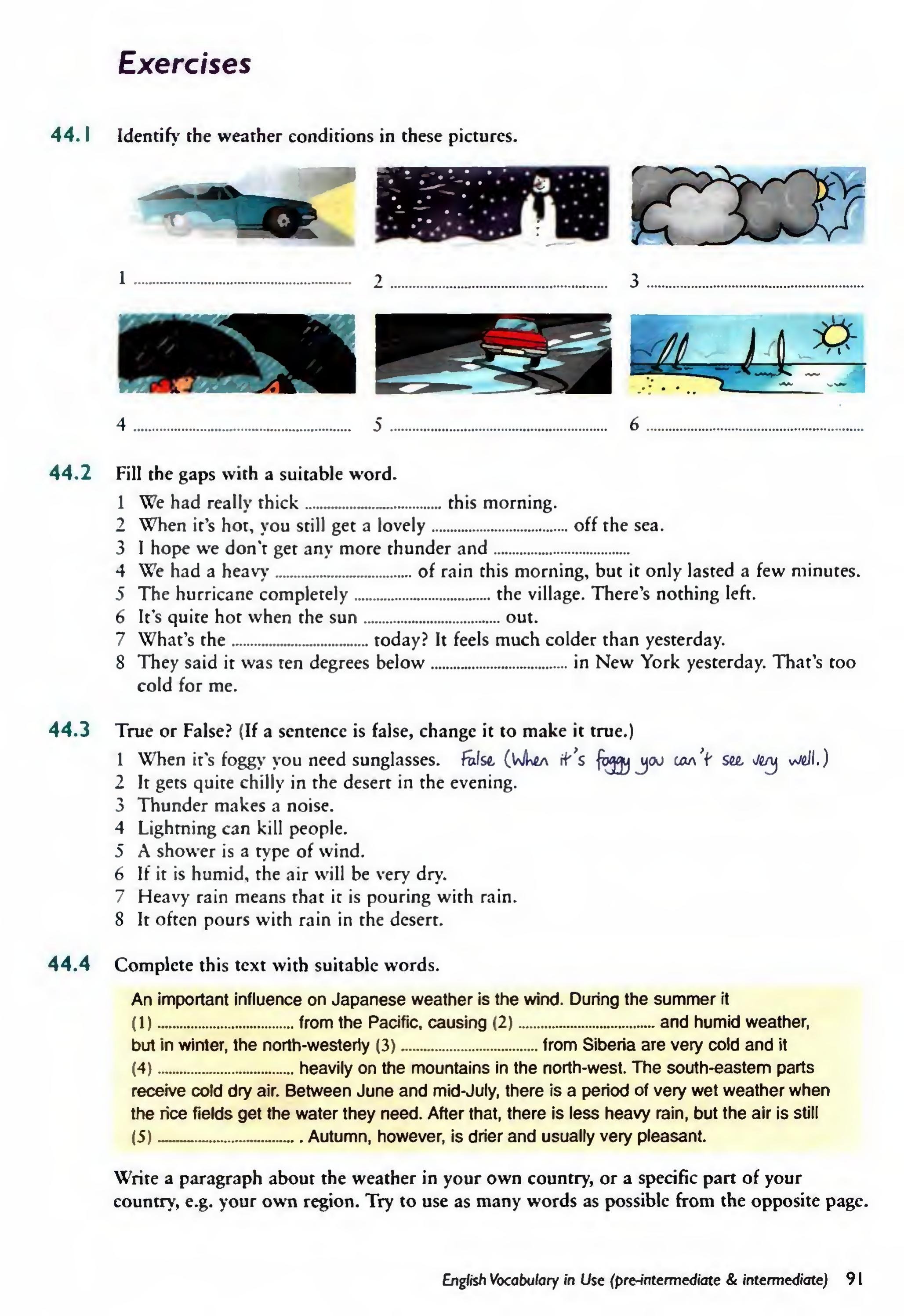 English Vocabulary in Use Pre-Intermediate and Intermediate sayfa 98