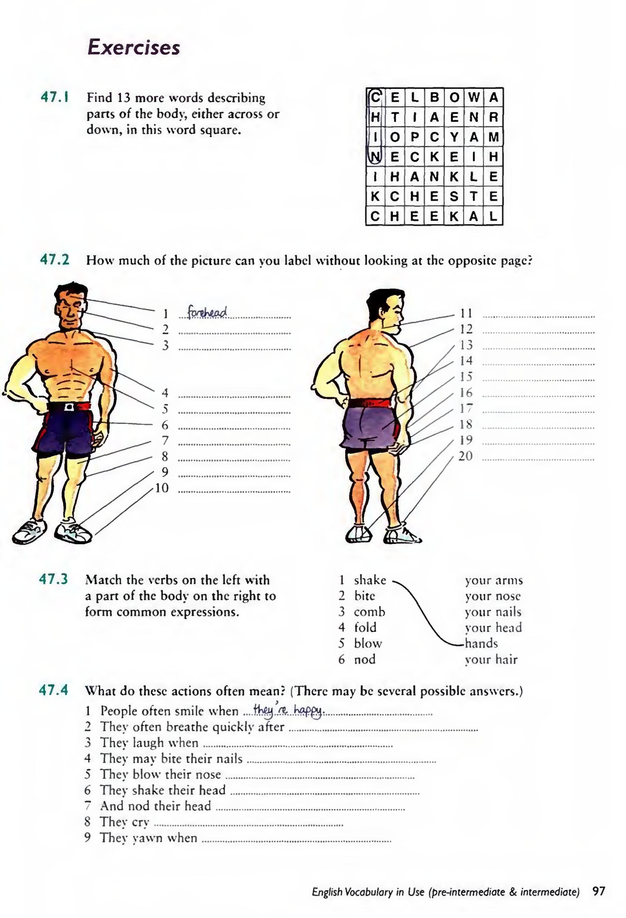 English Vocabulary in Use Pre-Intermediate and Intermediate sayfa 104