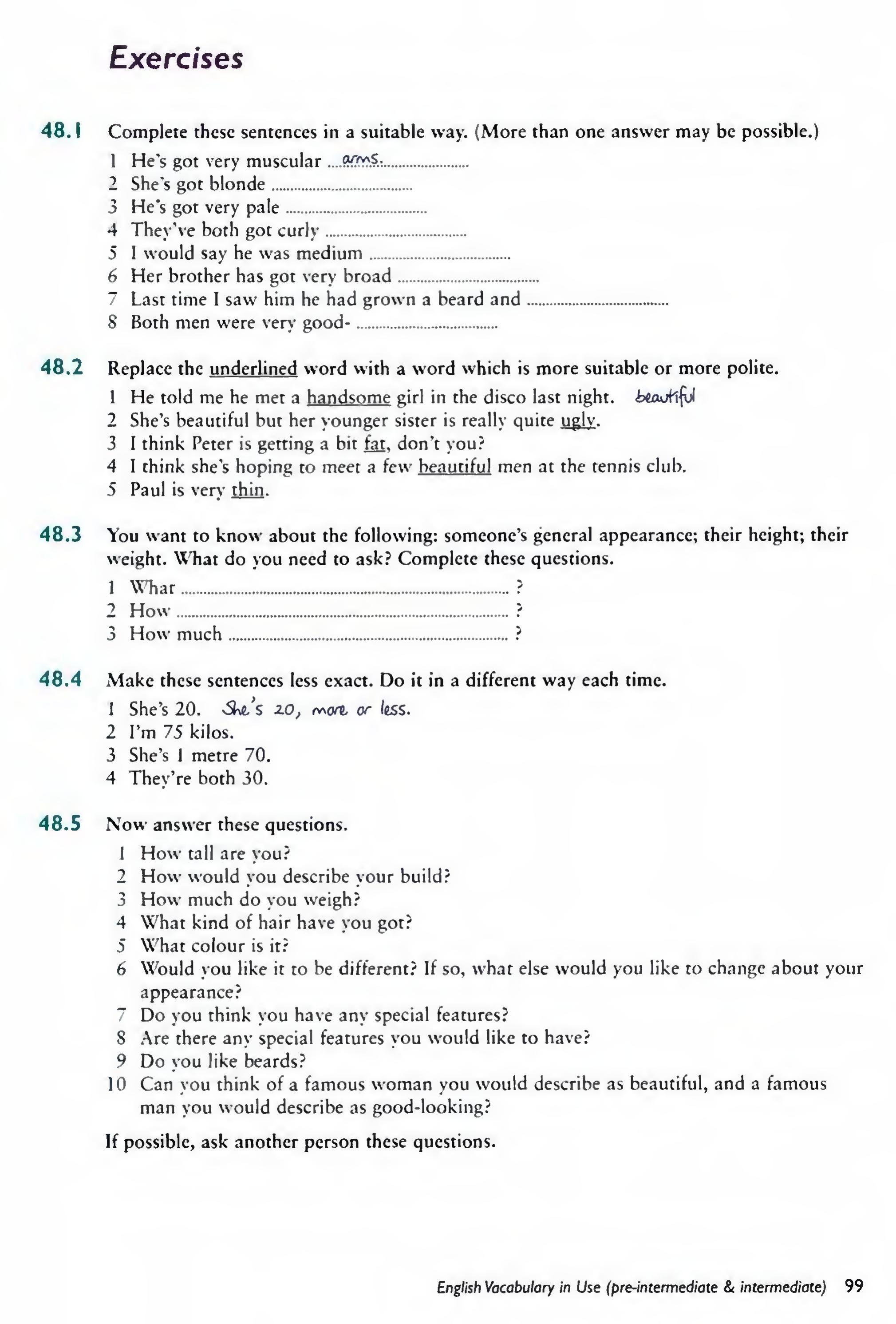 English Vocabulary in Use Pre-Intermediate and Intermediate sayfa 106