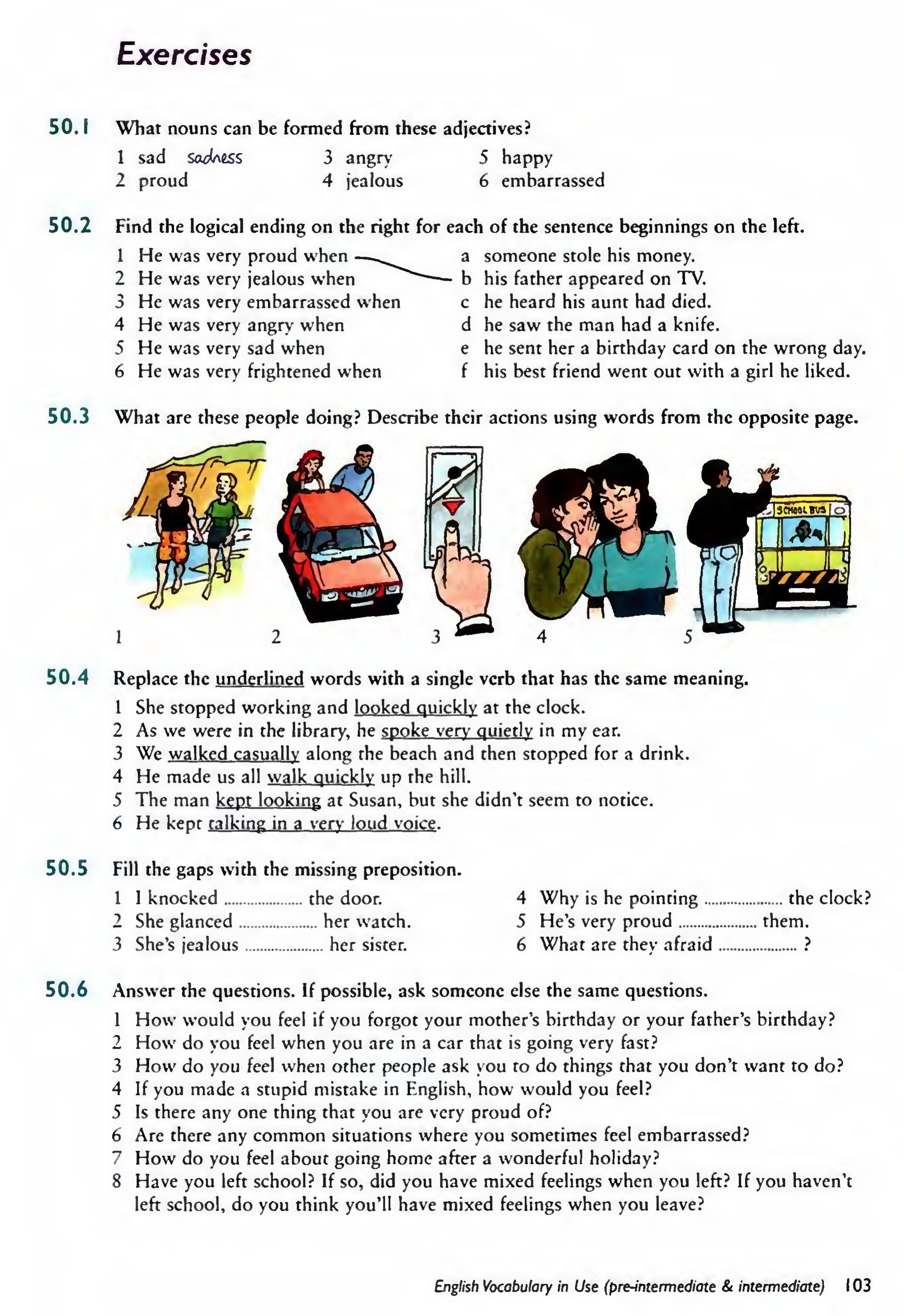 English Vocabulary in Use Pre-Intermediate and Intermediate sayfa 110