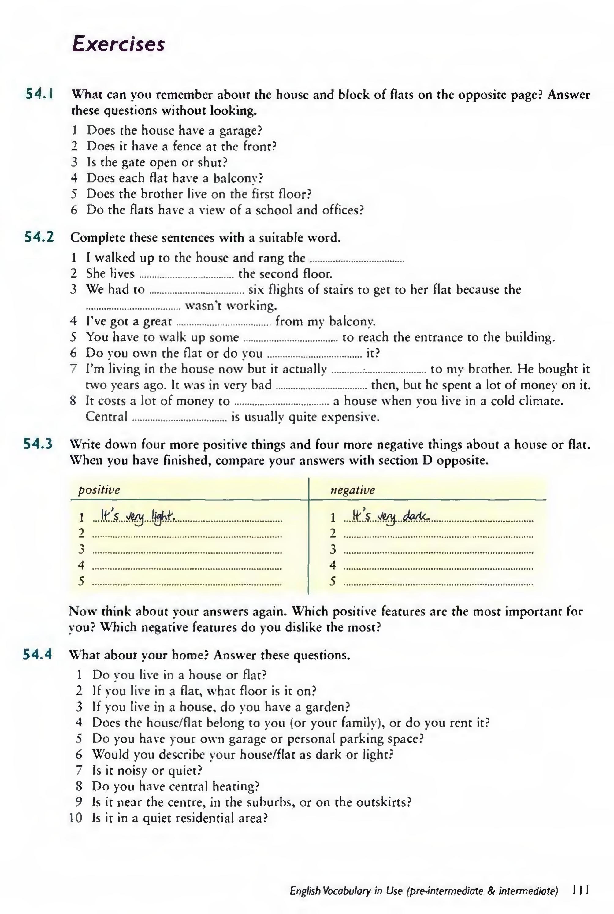 English Vocabulary in Use Pre-Intermediate and Intermediate sayfa 118