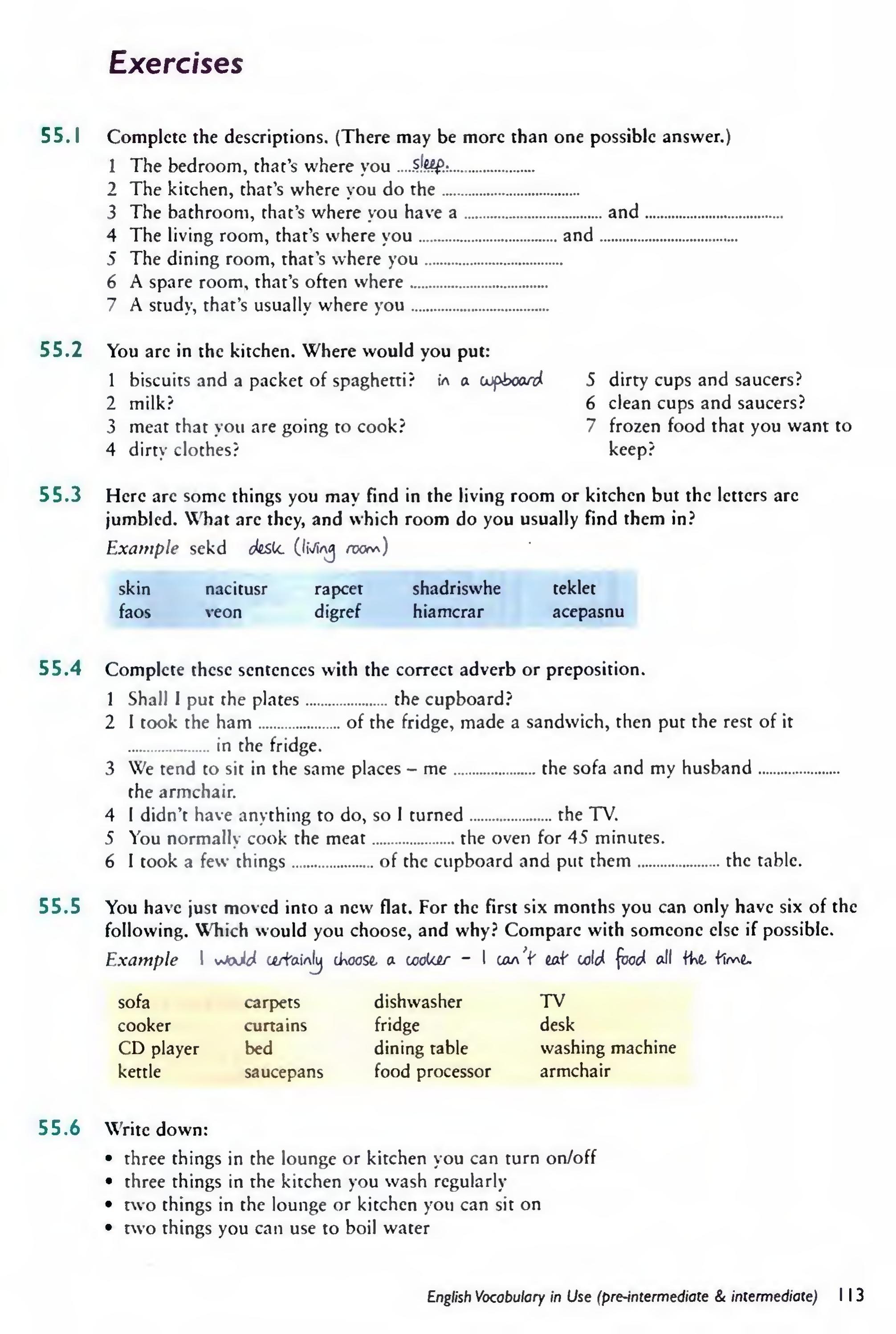 English Vocabulary in Use Pre-Intermediate and Intermediate sayfa 120