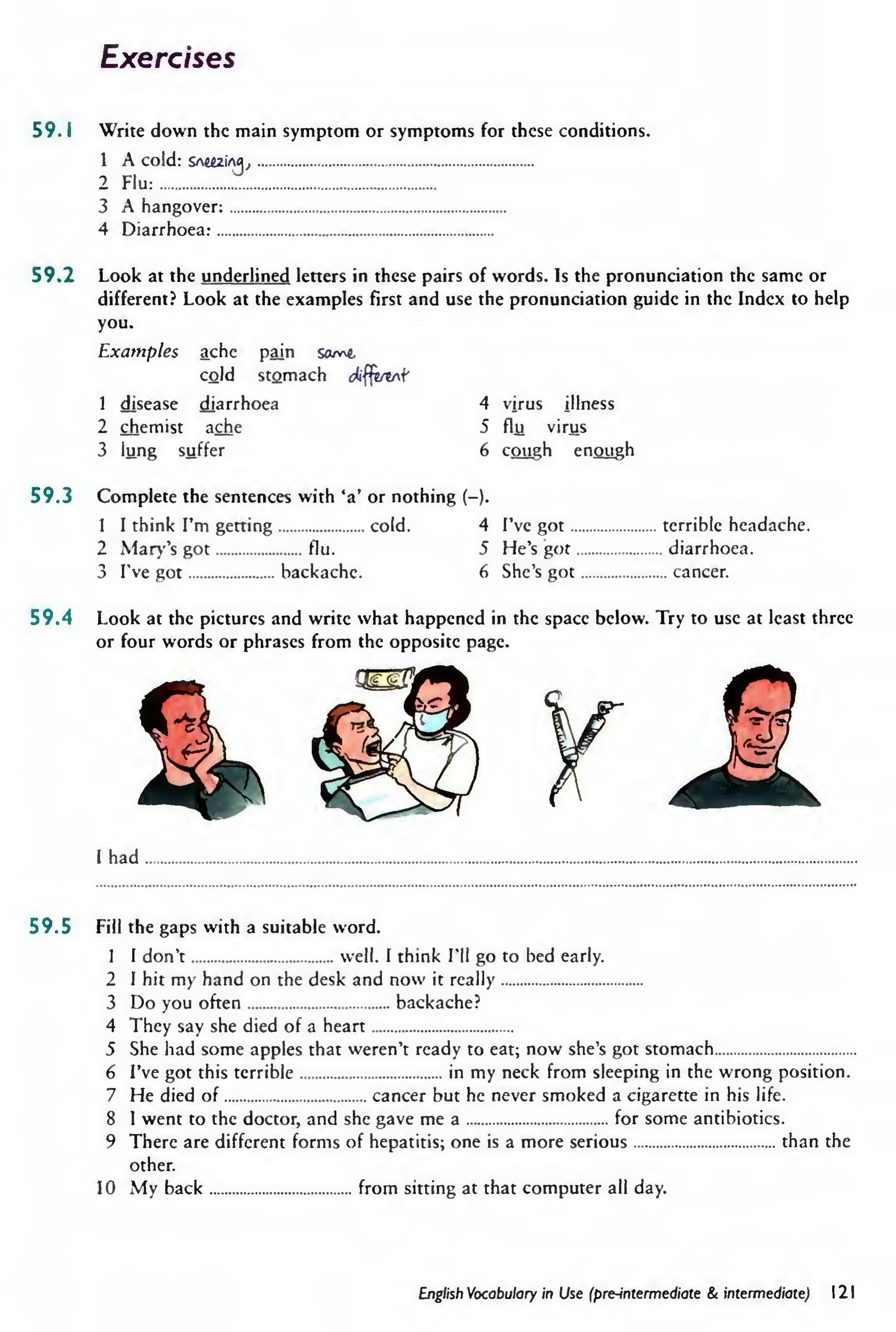 English Vocabulary in Use Pre-Intermediate and Intermediate sayfa 128