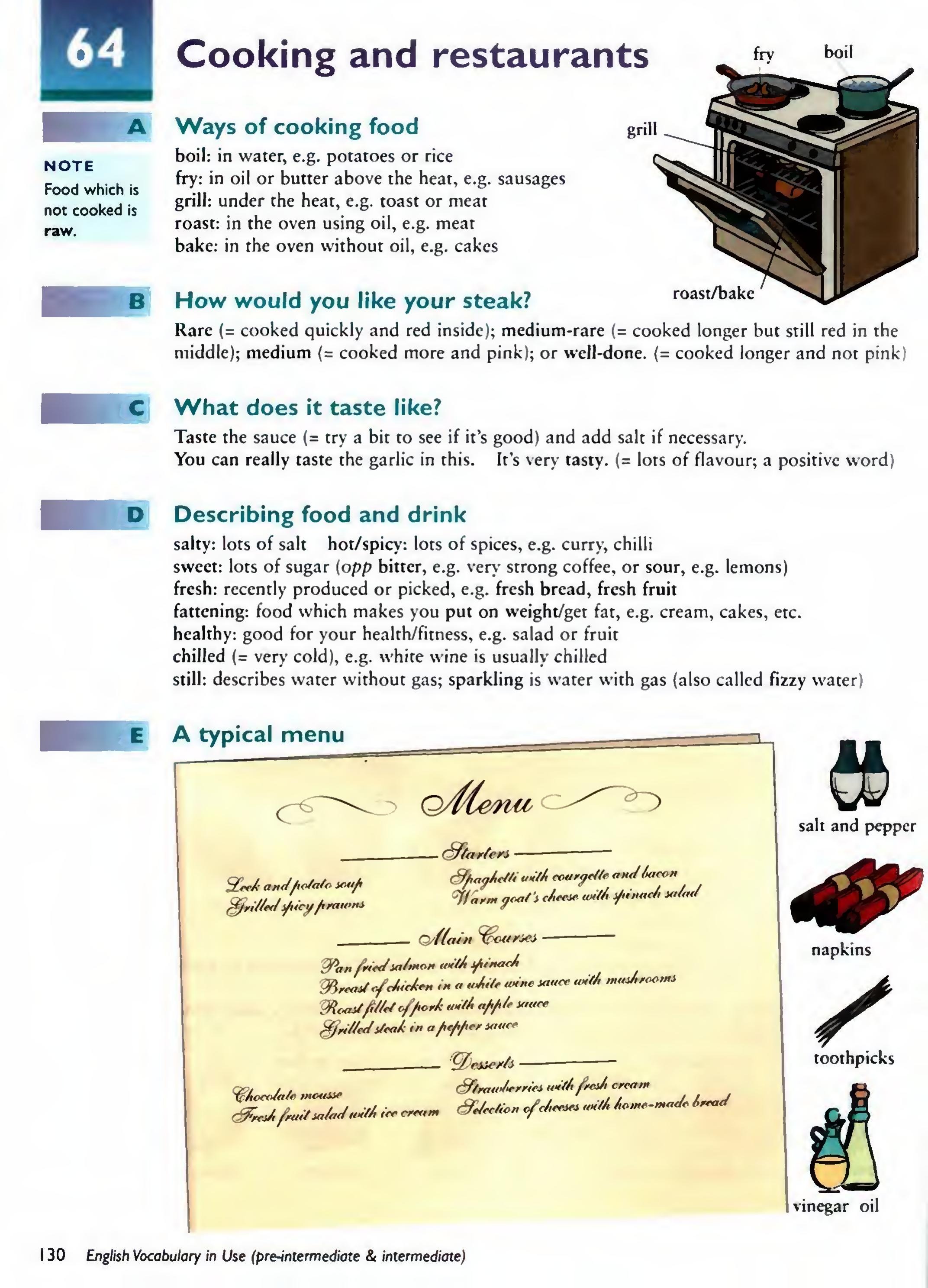 English Vocabulary in Use Pre-Intermediate and Intermediate sayfa 137