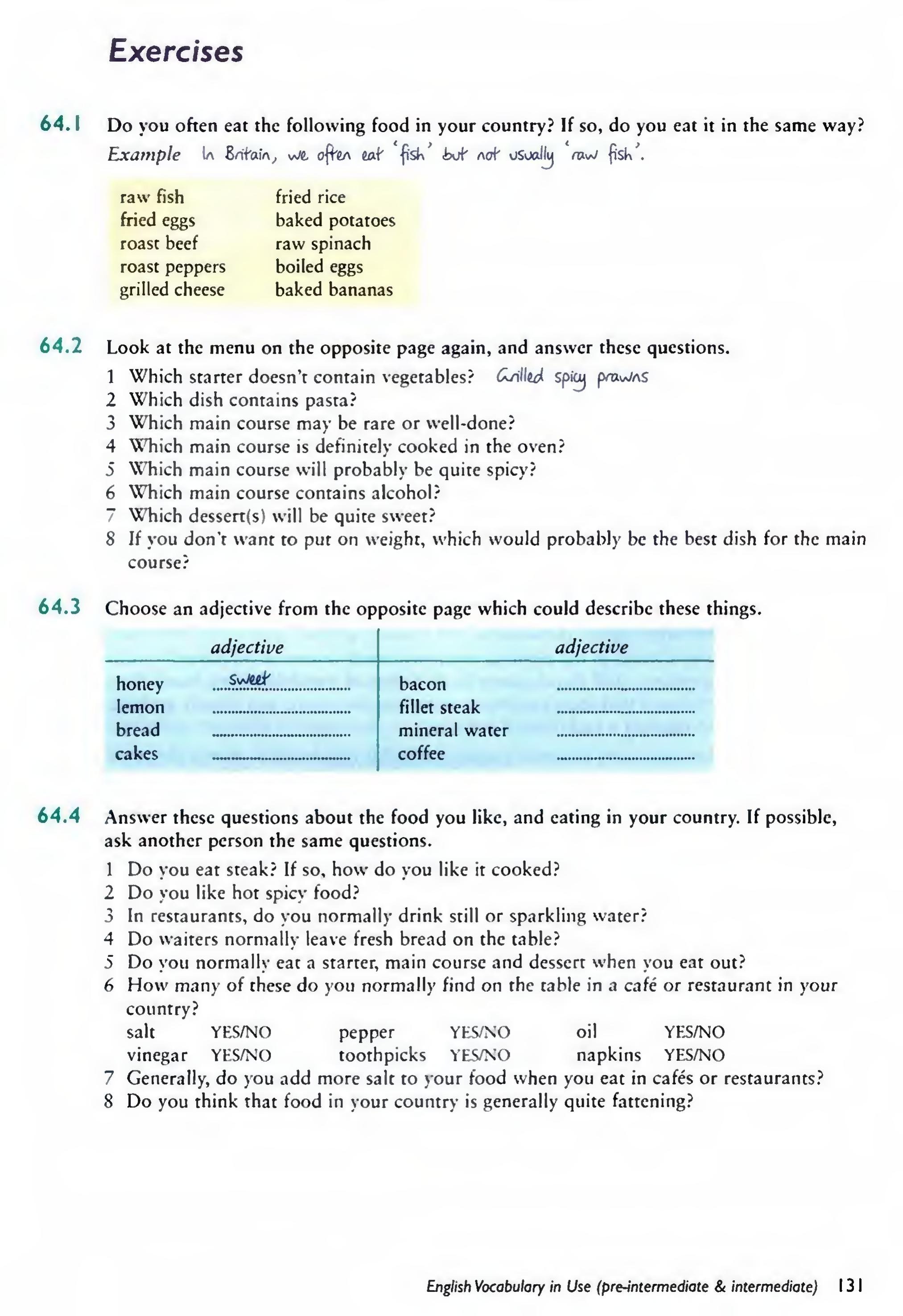 English Vocabulary in Use Pre-Intermediate and Intermediate sayfa 138