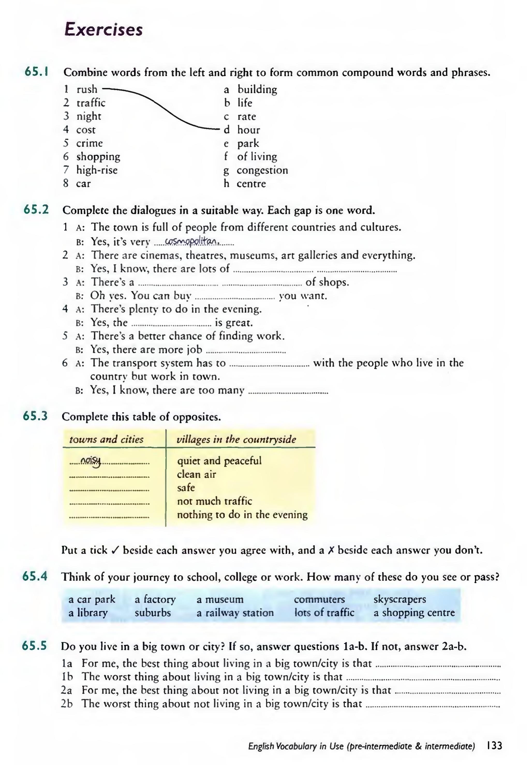 English Vocabulary in Use Pre-Intermediate and Intermediate sayfa 140