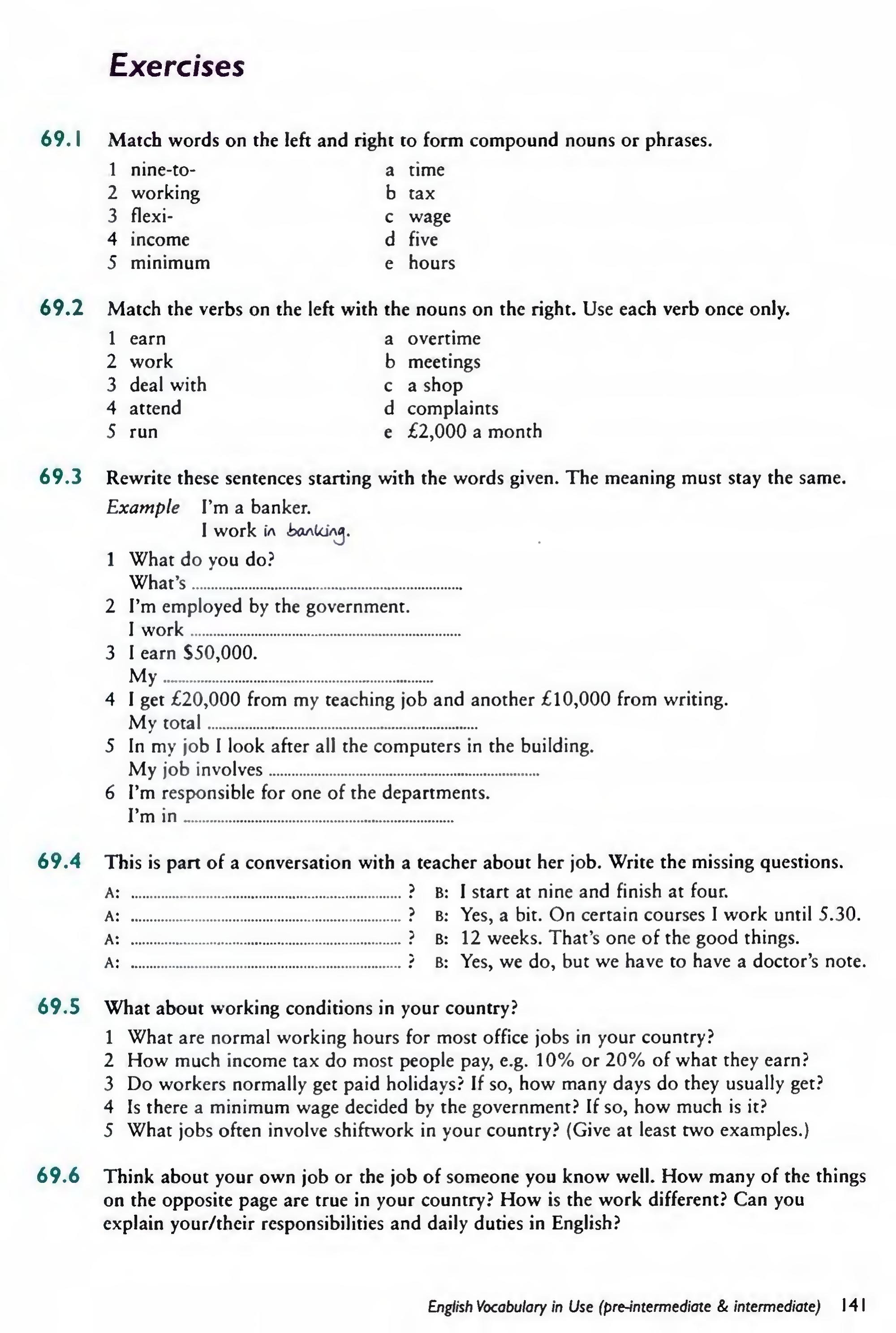 English Vocabulary in Use Pre-Intermediate and Intermediate sayfa 148