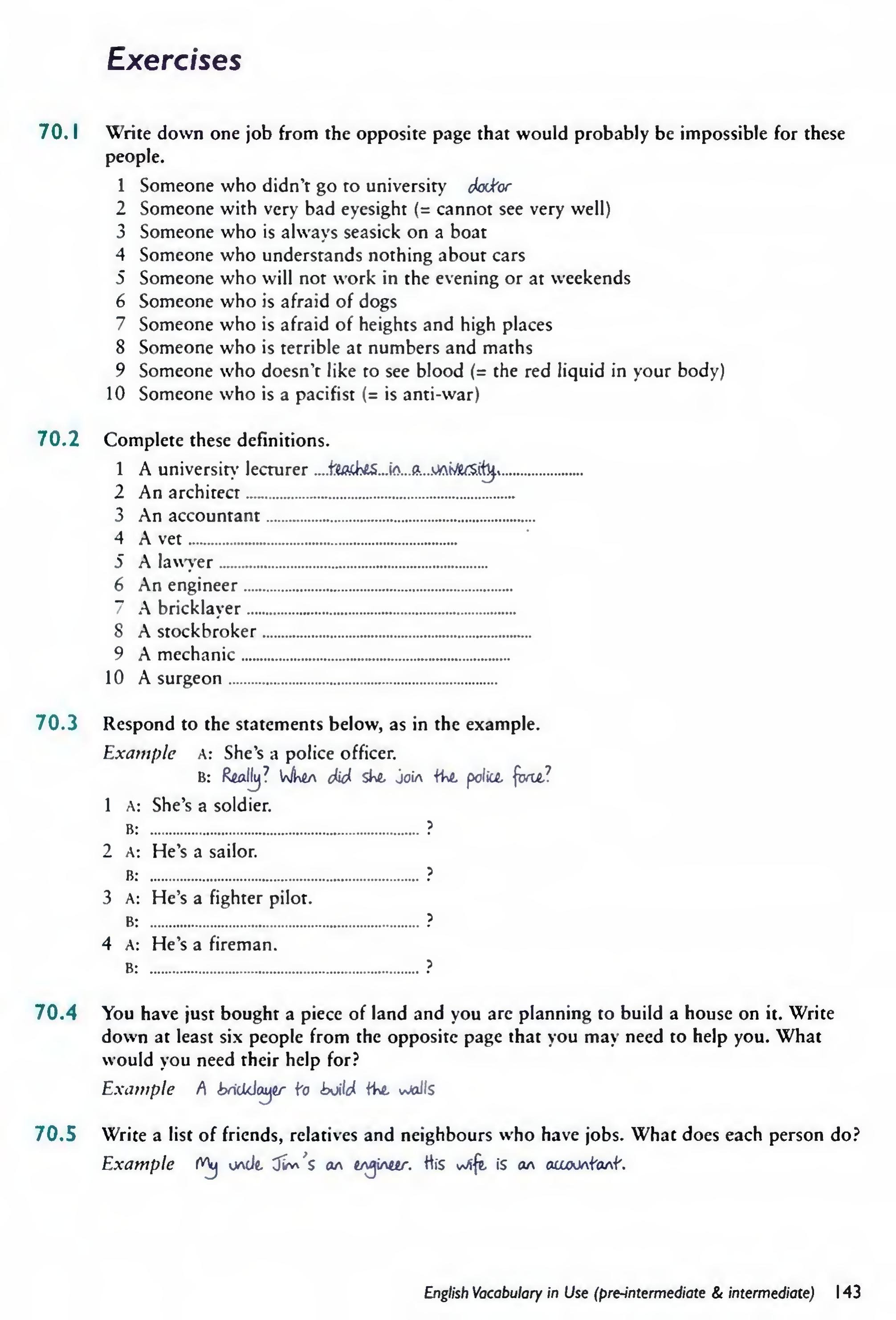 English Vocabulary in Use Pre-Intermediate and Intermediate sayfa 150