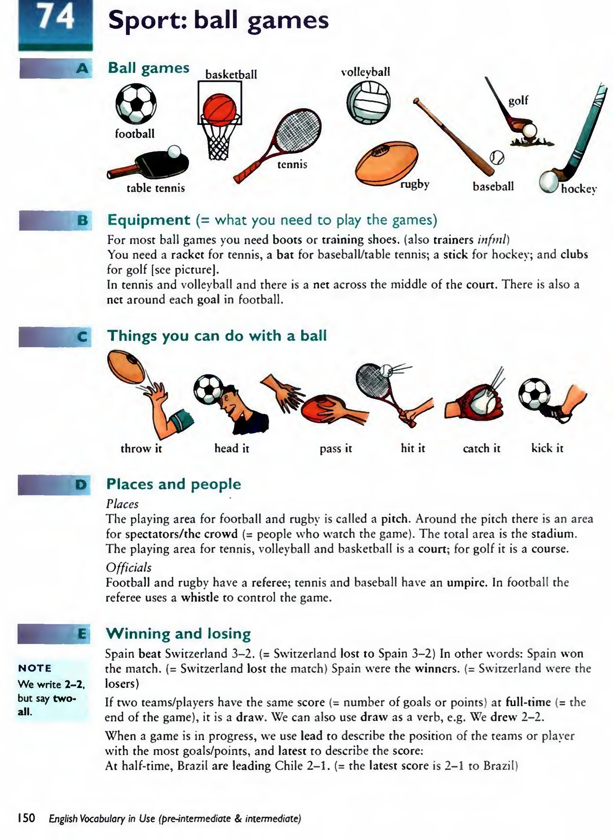 English Vocabulary in Use Pre-Intermediate and Intermediate sayfa 157